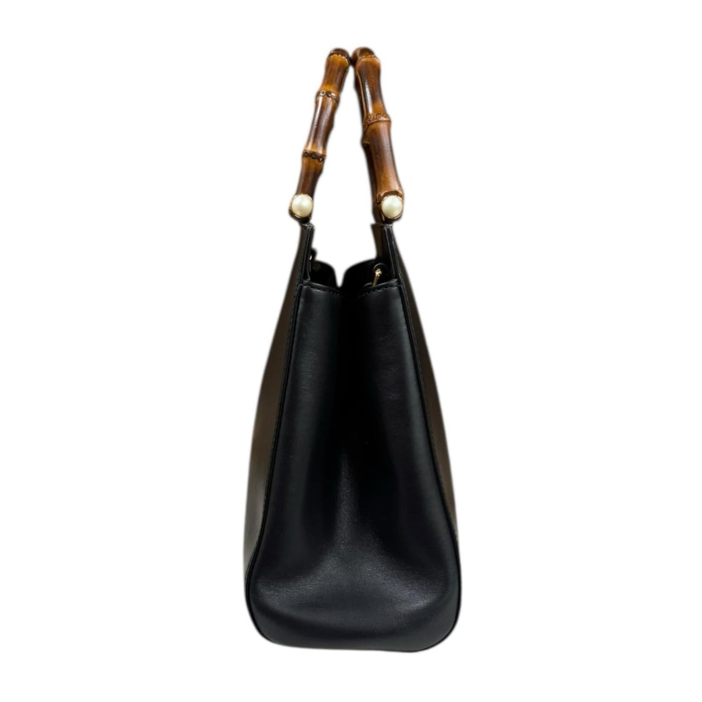 Gucci Black Bamboo Shoulder Bag