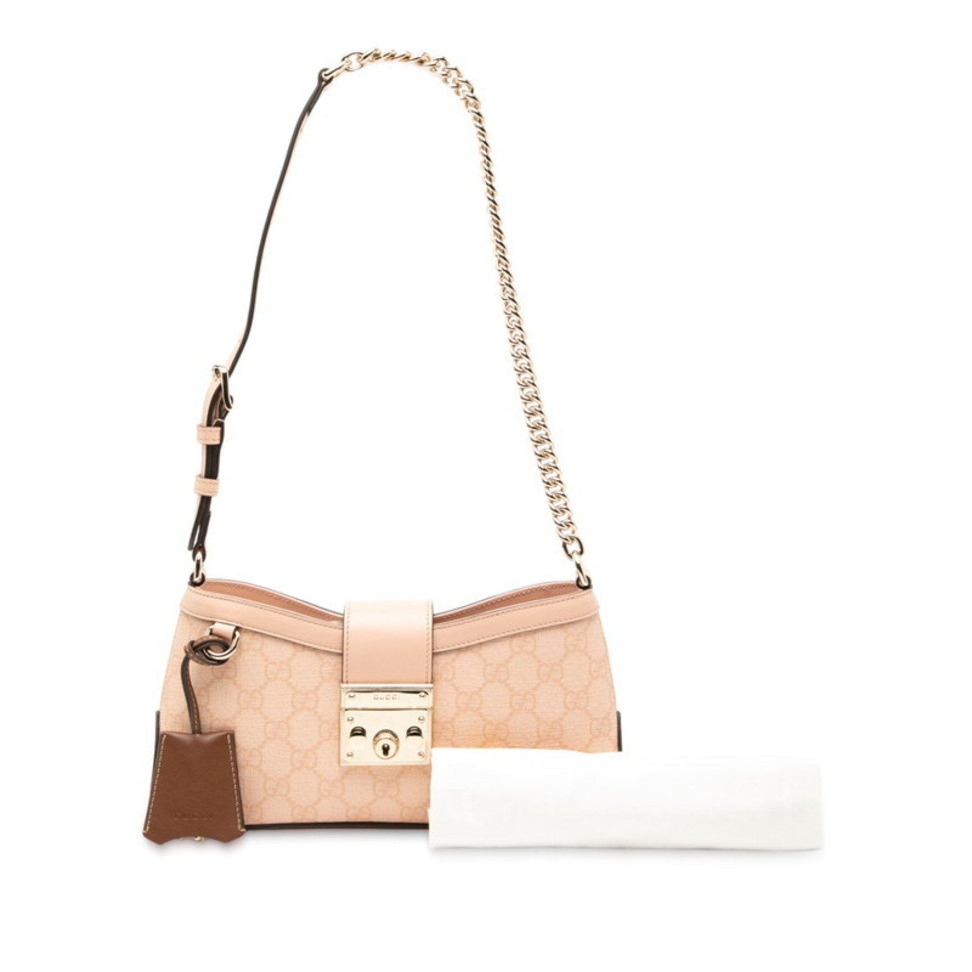 Gucci Pink Pvc Leather Shoulder Bag