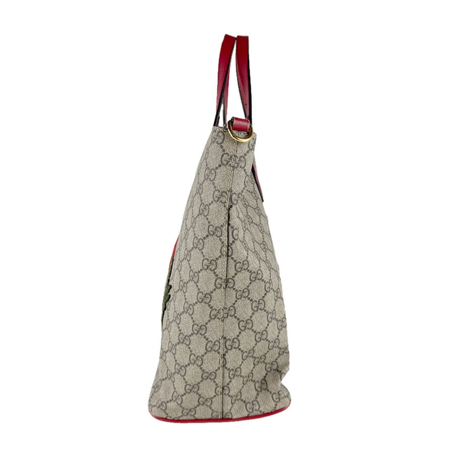Gucci Brown Red Color Gg Supreme Handbag Shoulder Bag