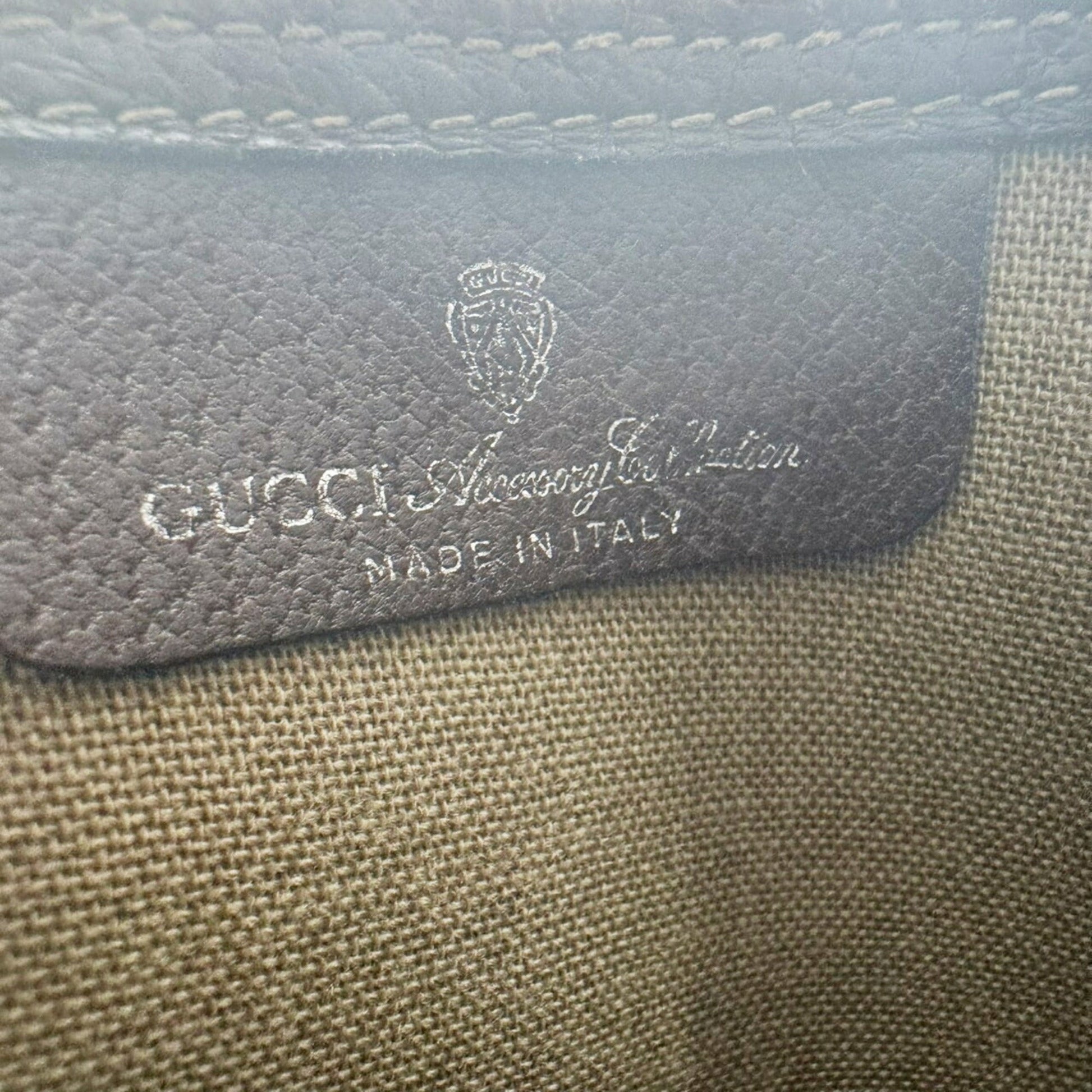 Gucci Beige Pvc Leather Tote Bag