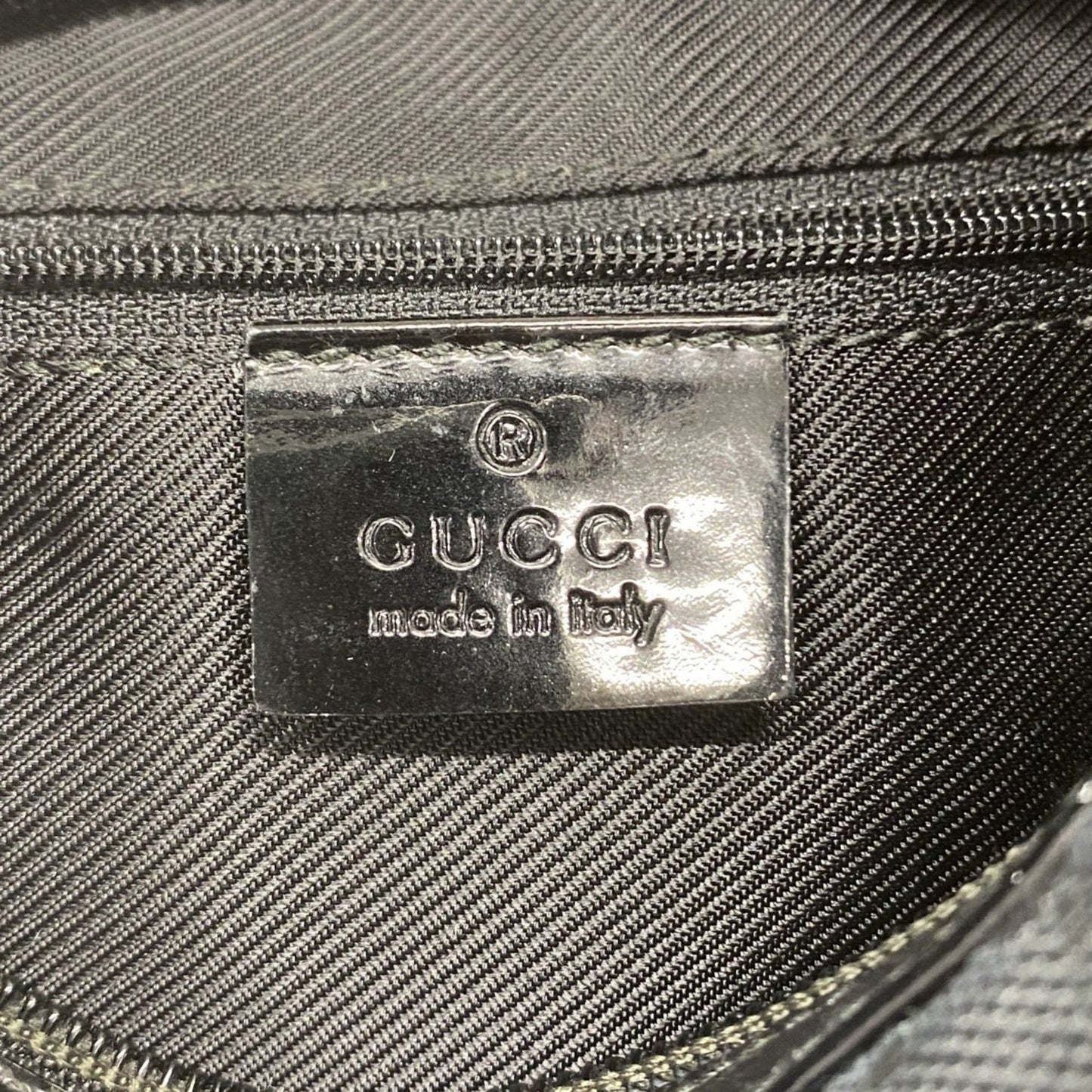 Gucci Black Canvas Shoulder Bag