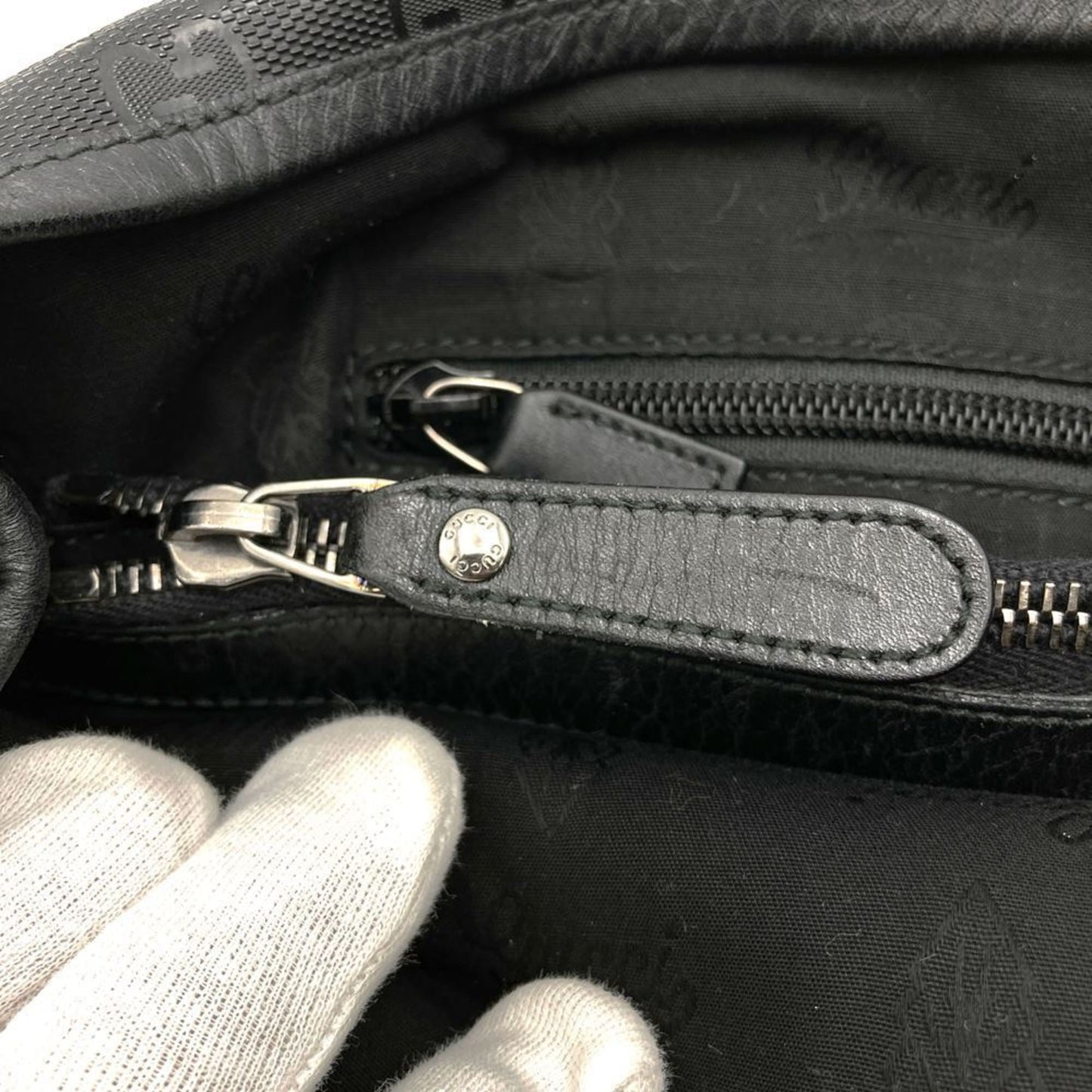 Gucci Gg Imprimé Black Gg Imprimé Tote Bag