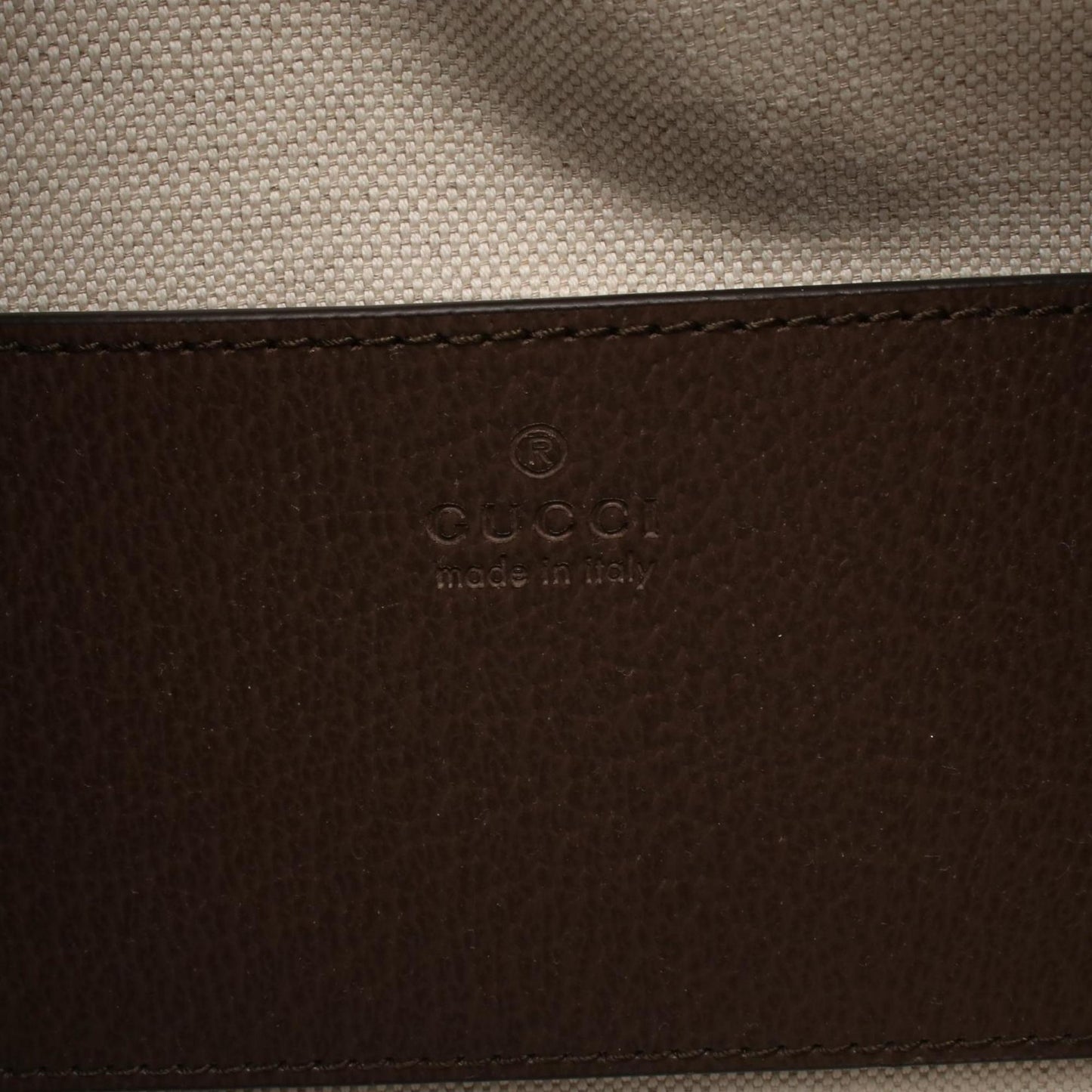 Gucci Beige Brown Multi-Color Coated Canvas Leather Handbag