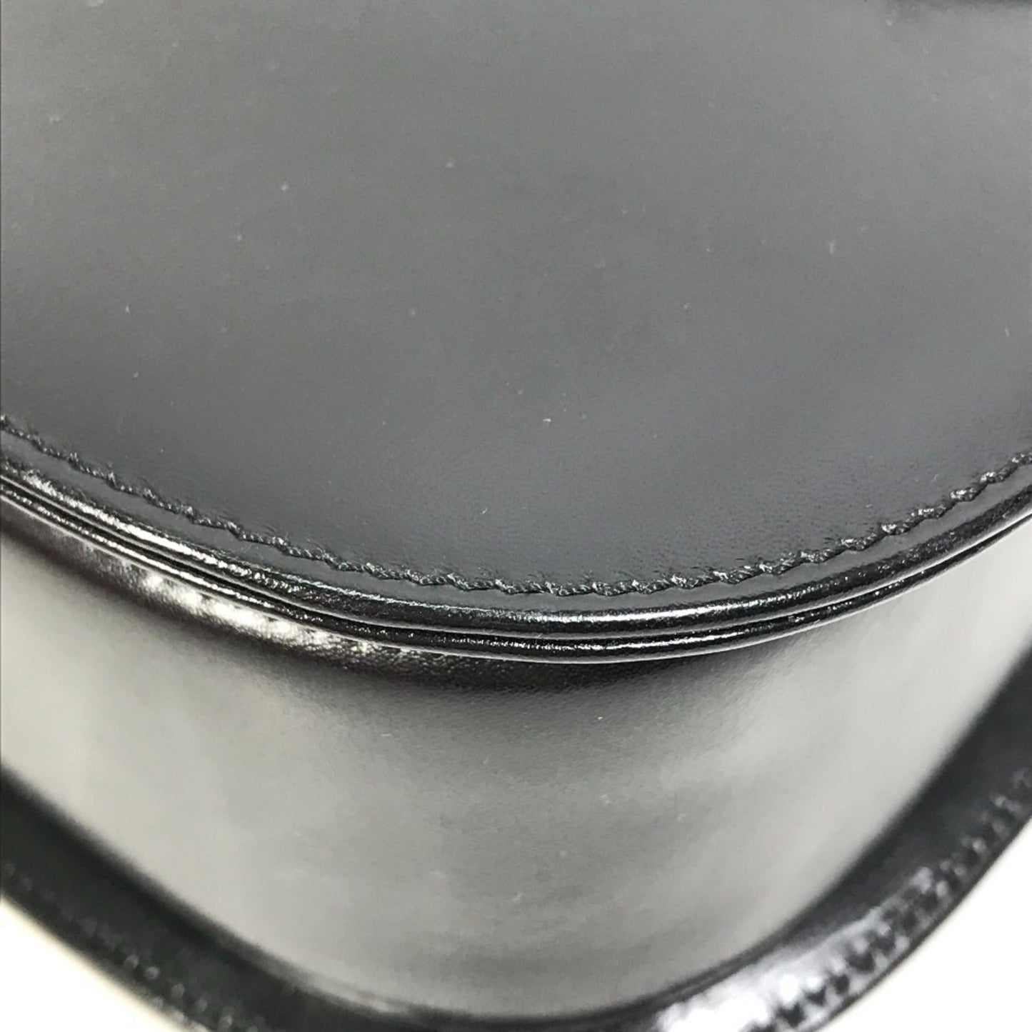 Gucci Black Leather Bamboo Handbag