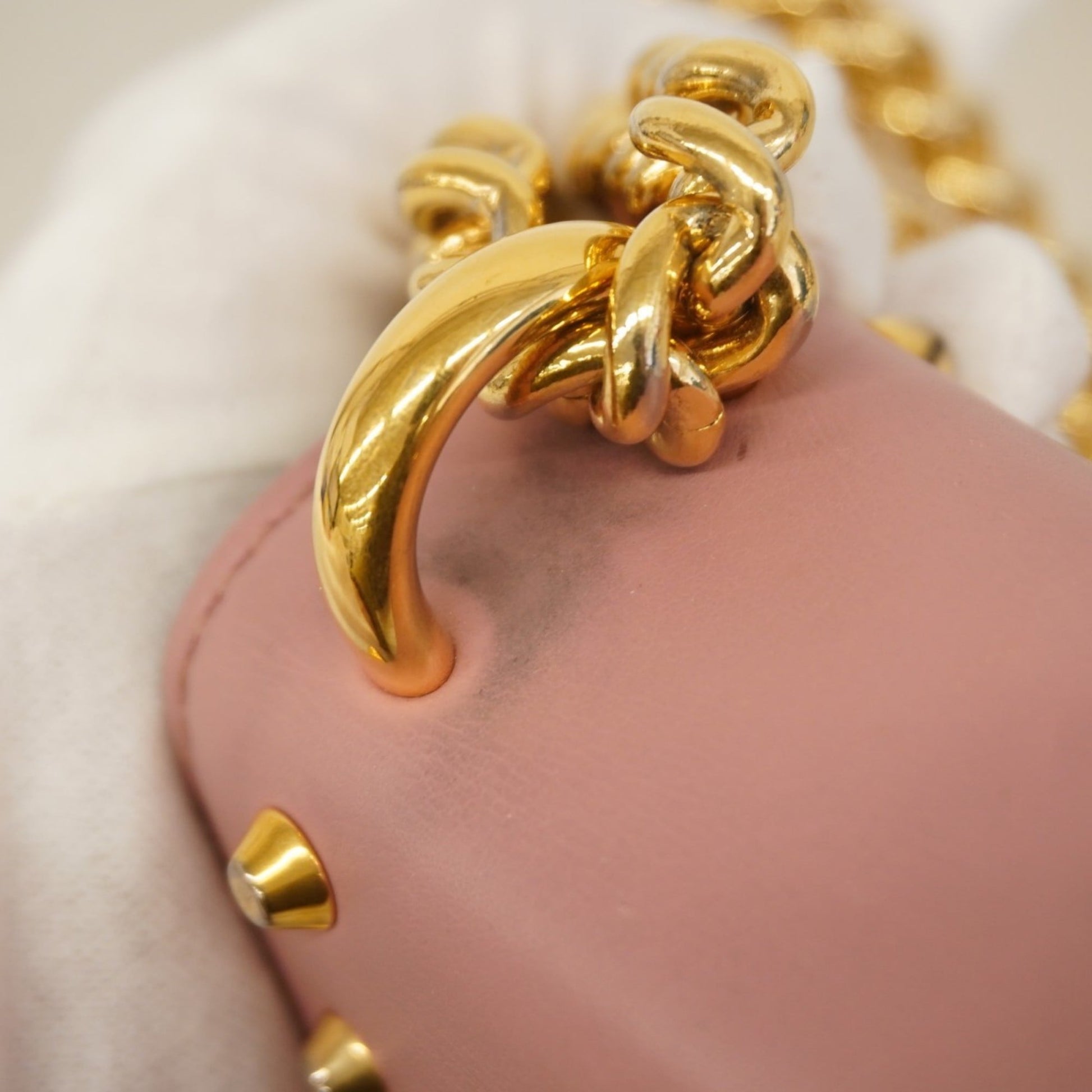 Gucci Pink Leather Shoulder Bag