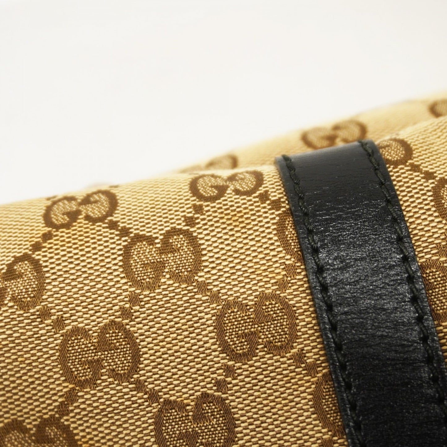 Gucci Black Brown Canvas Tote Bag