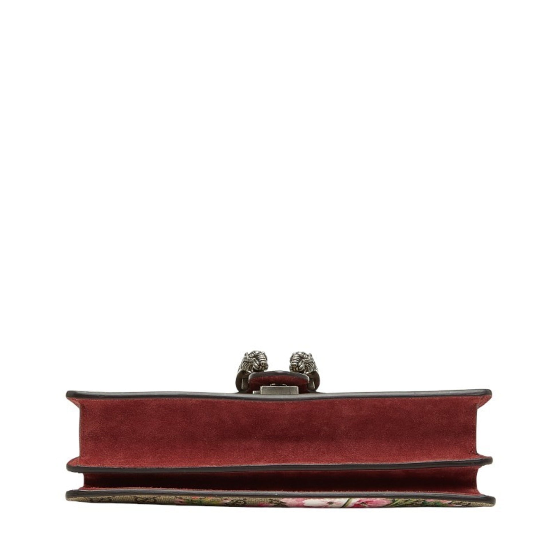Gucci Beige Red Color Pvc Suede Shoulder Bag