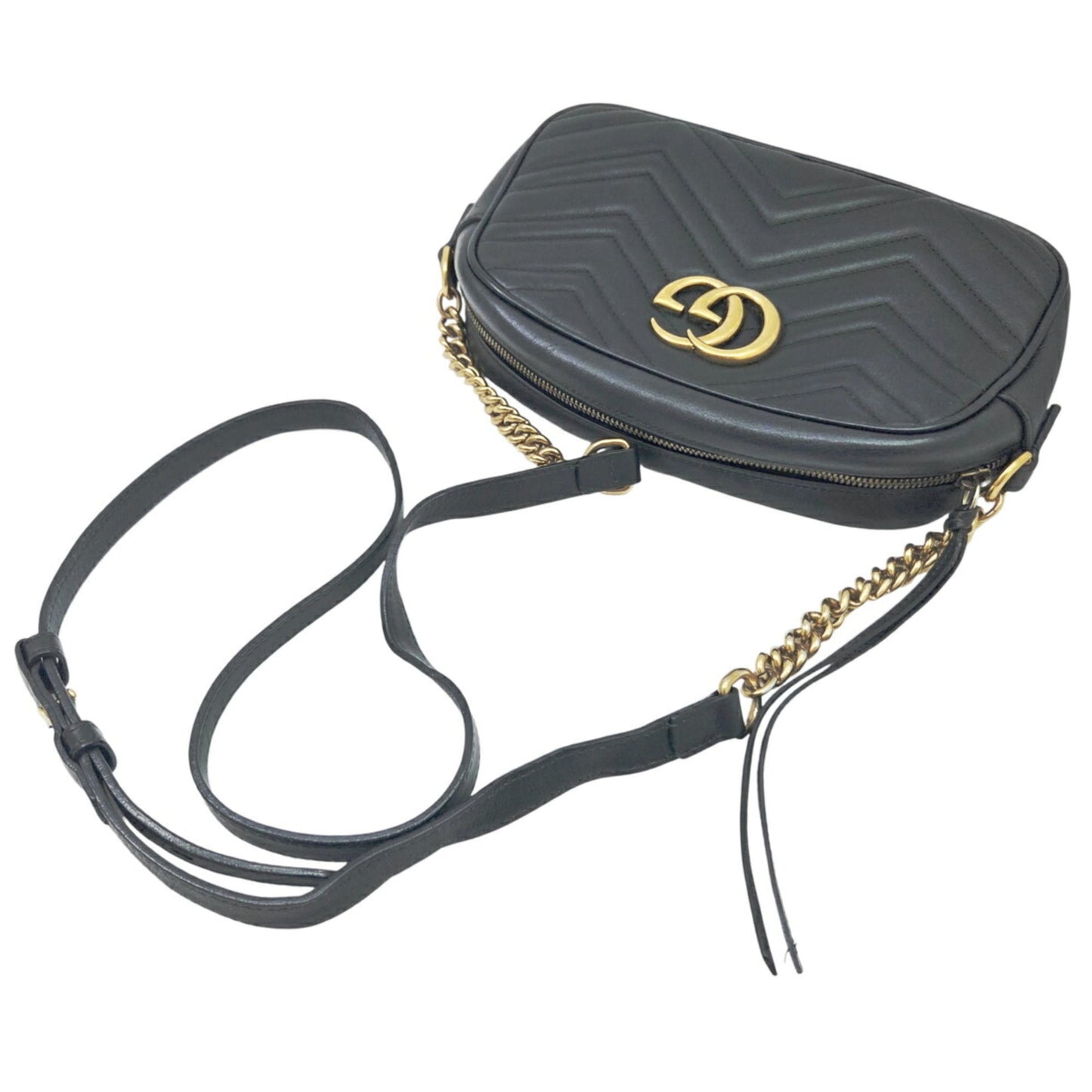 Gucci Black Leather Shoulder Bag