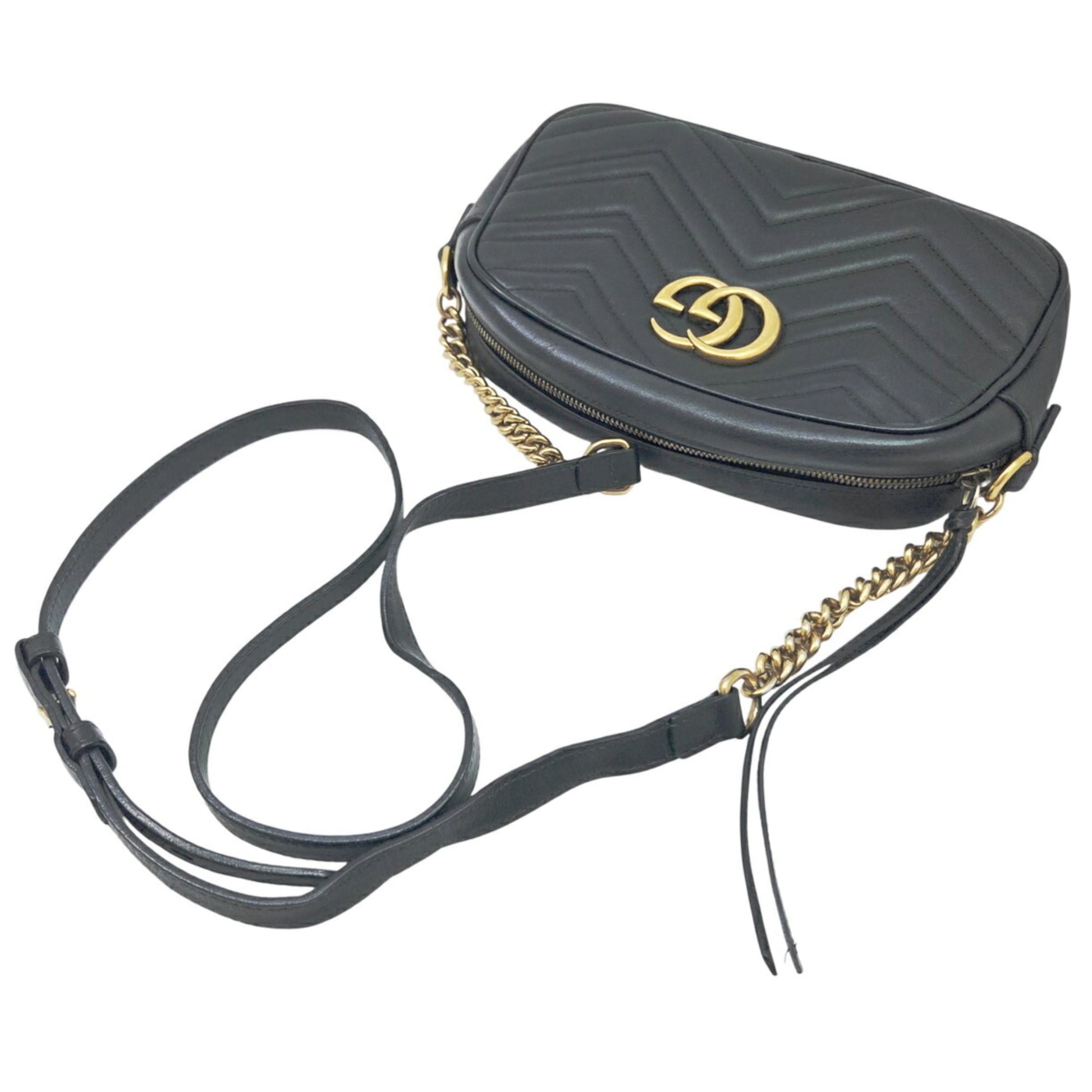 Gucci Black Leather Shoulder Bag