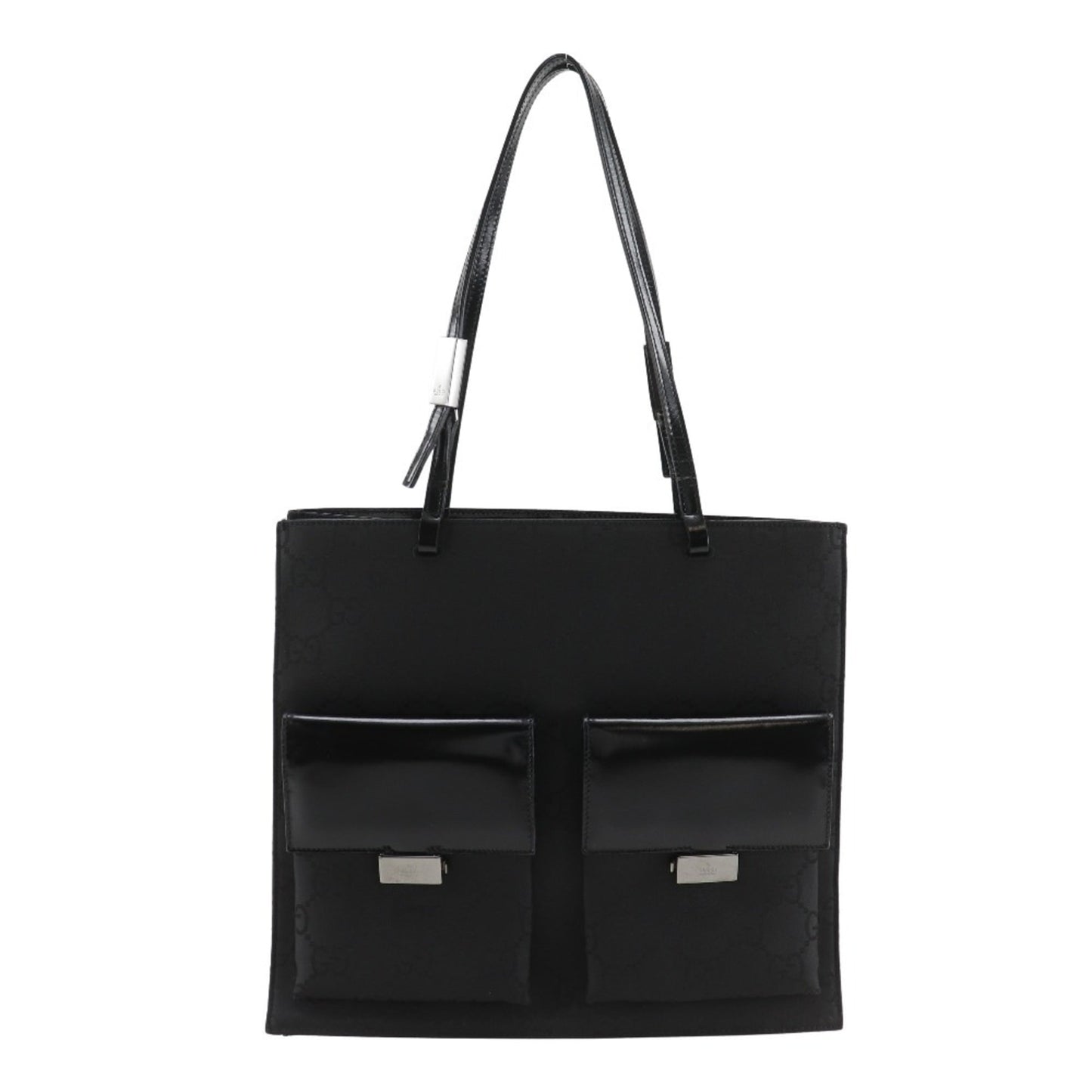 Gucci Black Gg Canvas Tote Bag