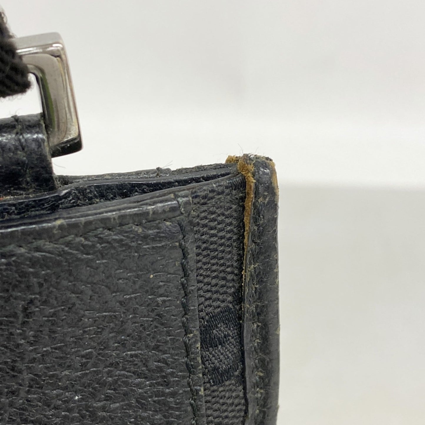 Gucci Black Canvas Shoulder Bag