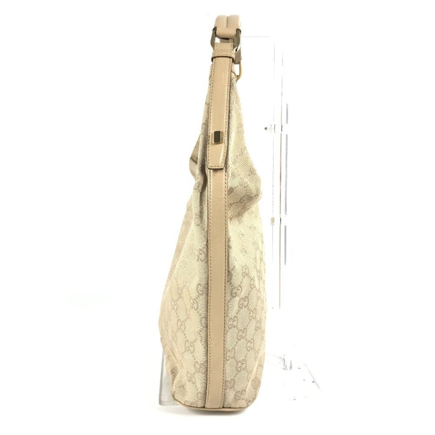 Gucci Beige Gg Canvas Shoulder Bag