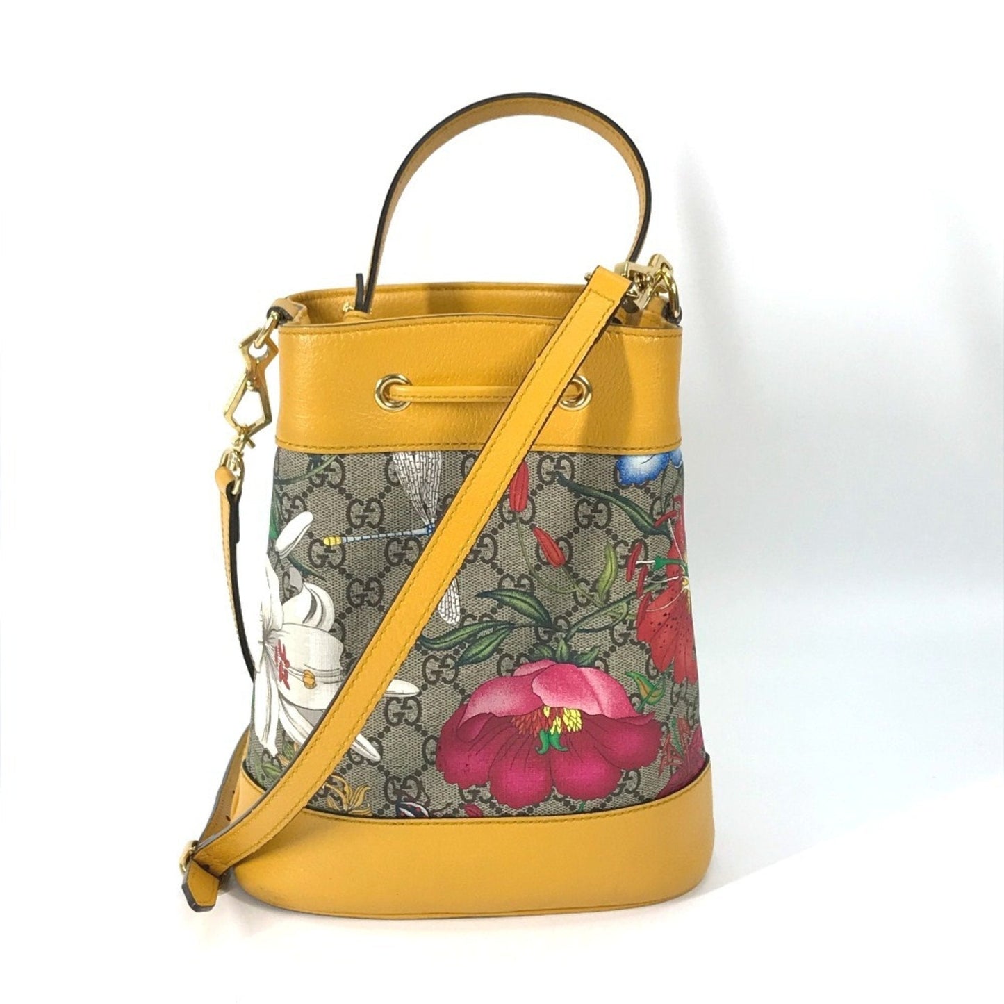 Gucci Beige Multi-Color Gg Supreme Handbag Shoulder Bag