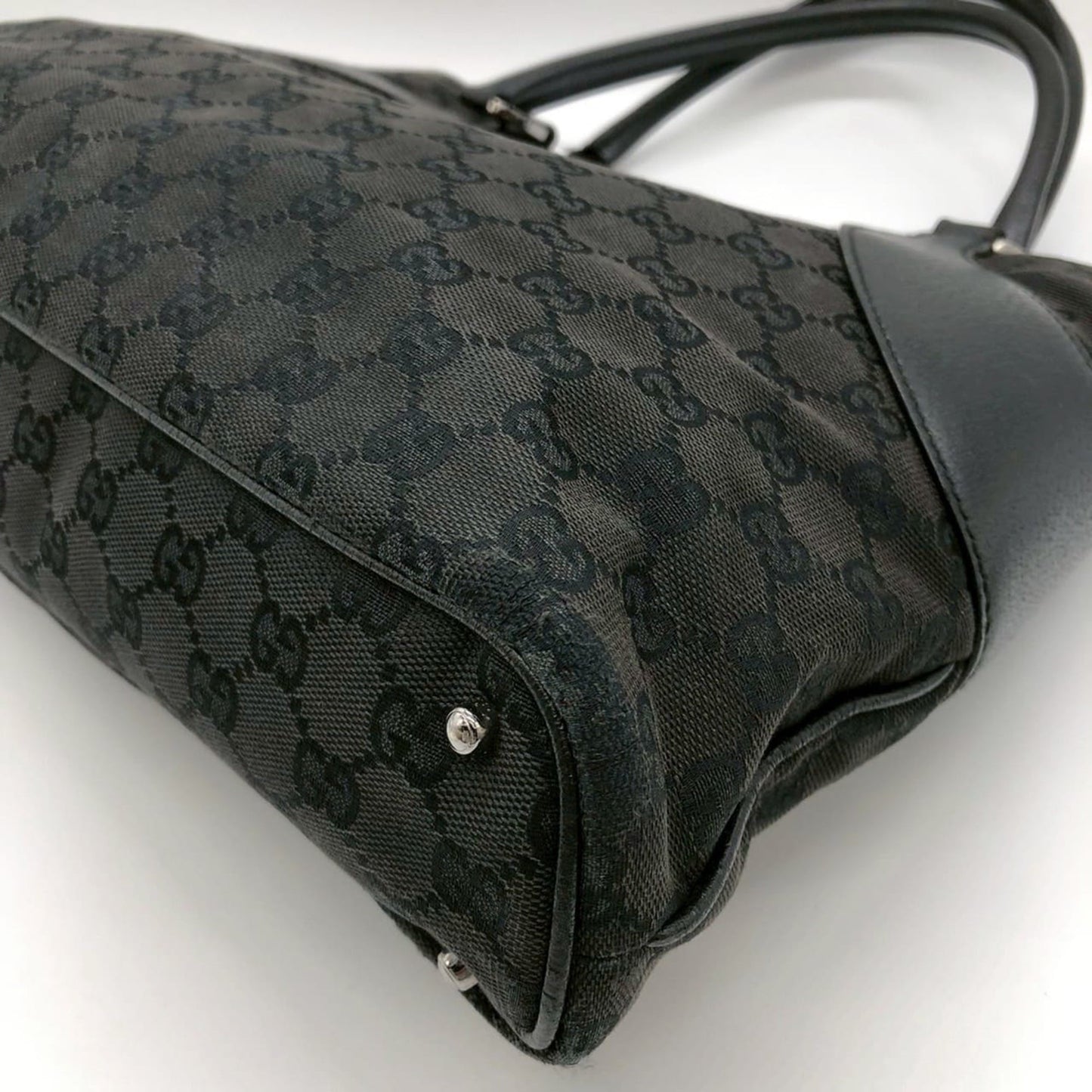 Gucci Gg Canvas Black Gg Canvas Handbag Tote Bag