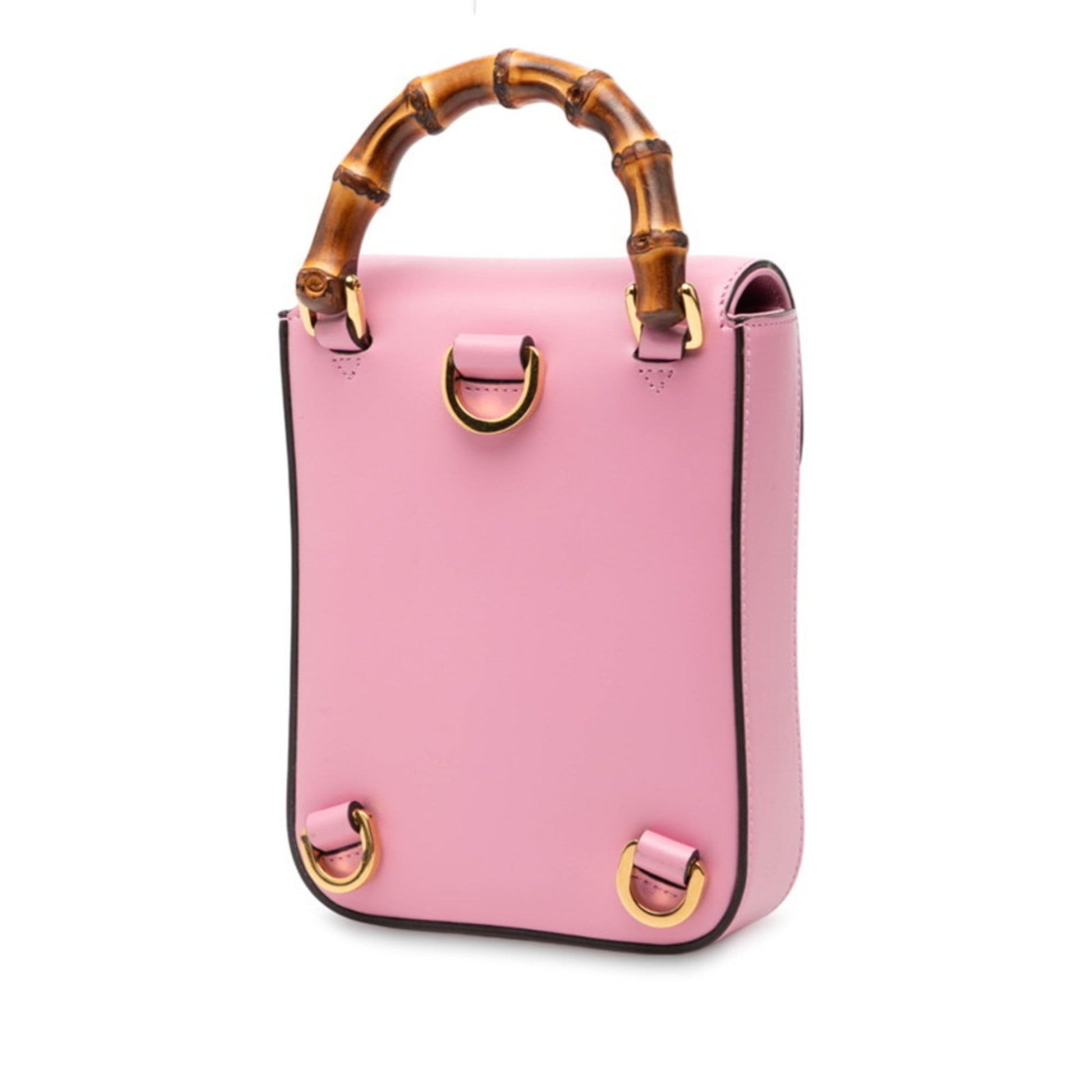 Gucci Pink Leather Backpack Handbag
