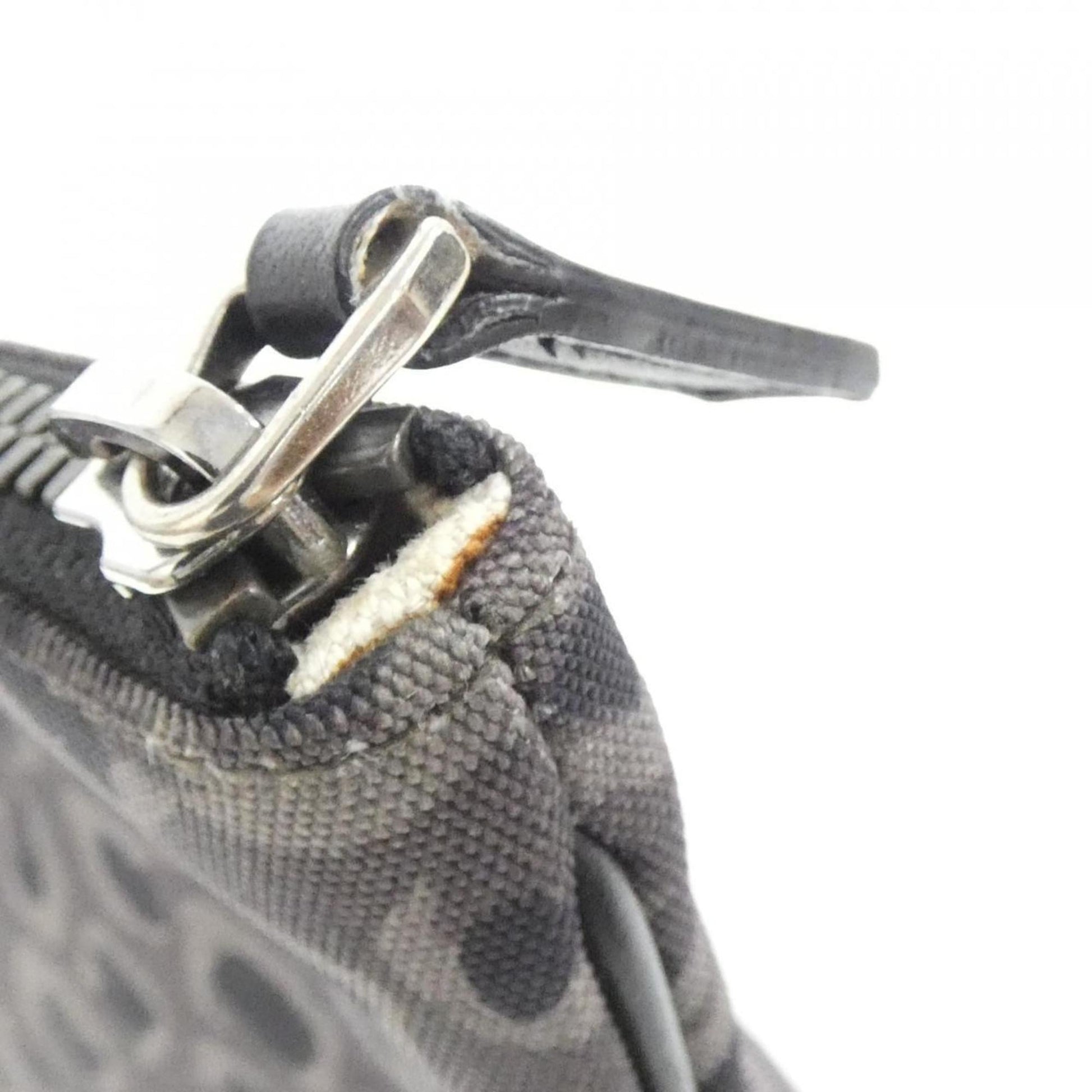Gucci Gray Nylon Canvas Handbag