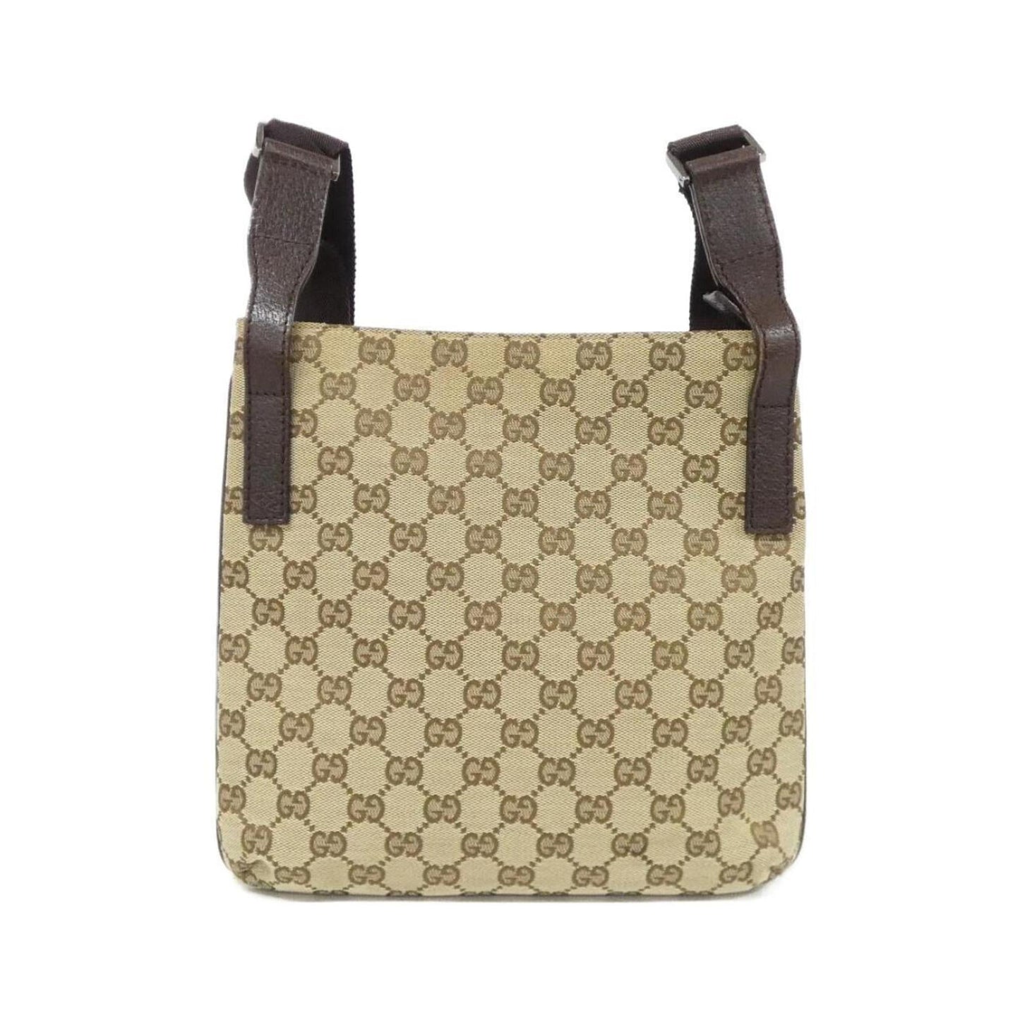 Gucci Beige Brown Gg Canvas Shoulder Bag