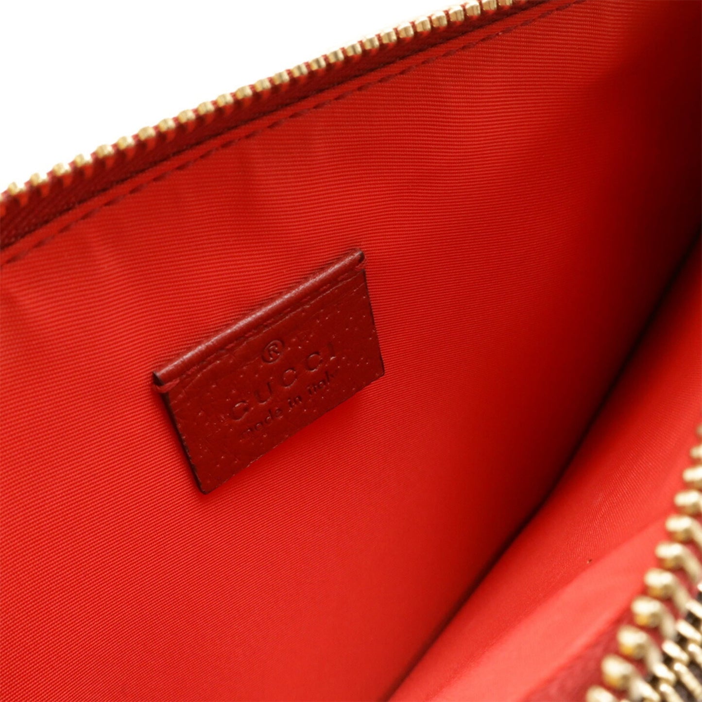 Gucci Beige Multi-Color Red Color Gg Supreme Canvas Leather Shoulder Bag
