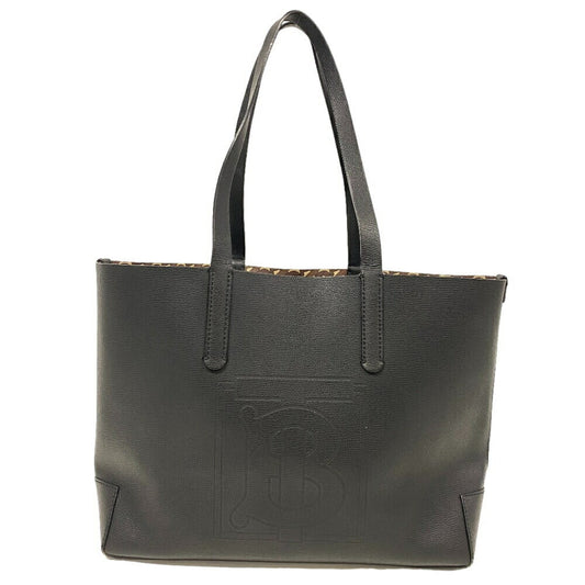 Burberry Pvc Tote Bag Leather Black Brown Leather Tote Bag