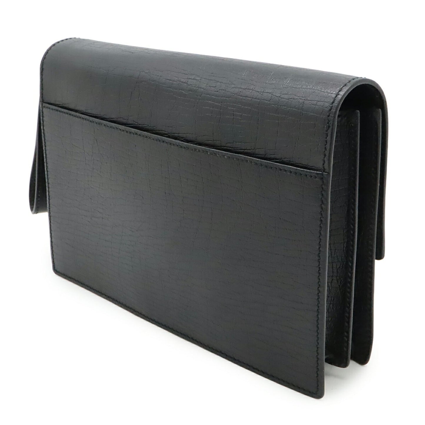 Gucci Black Leather Clutch Bag
