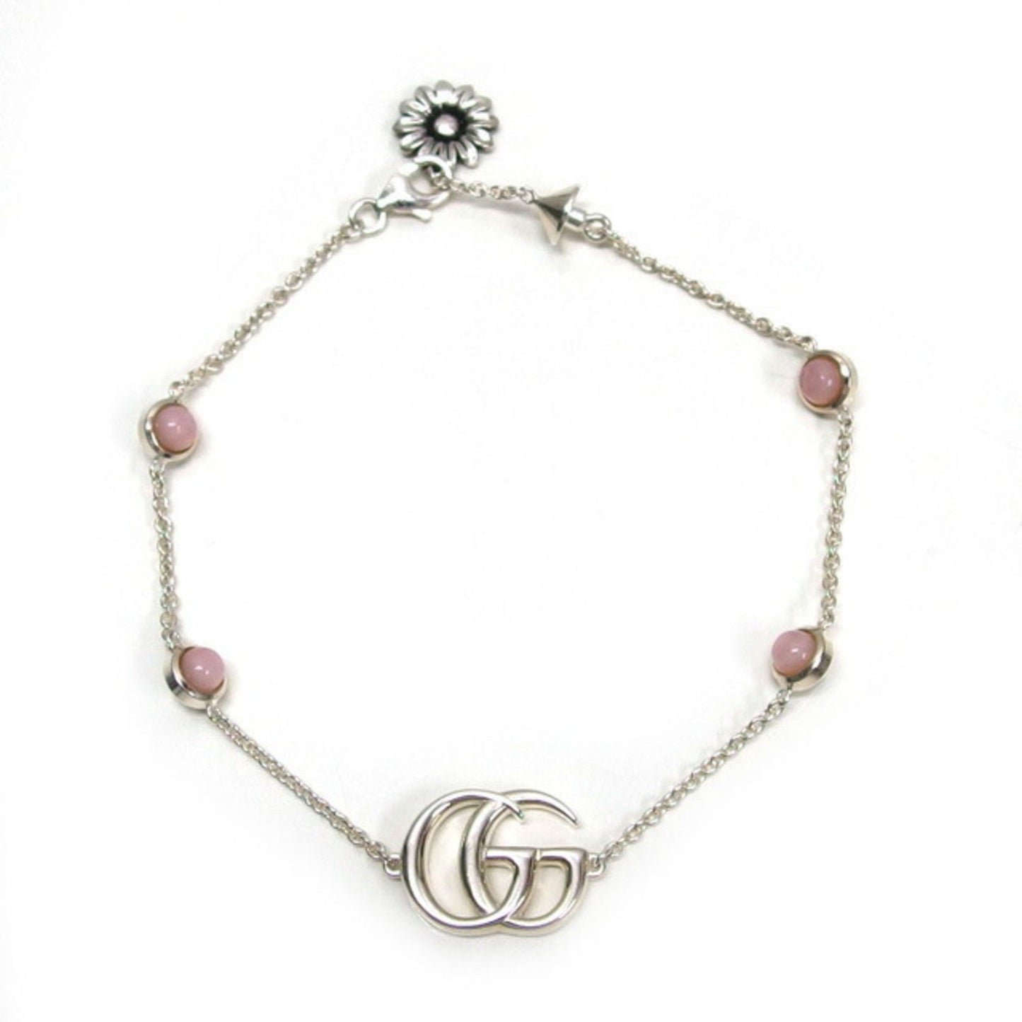 Gucci Pink Silver 925 Charm Bracelet