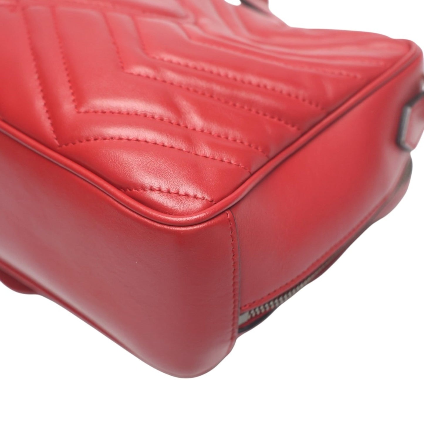 Gucci Red Color Leather Fanny Pack Sling Bag