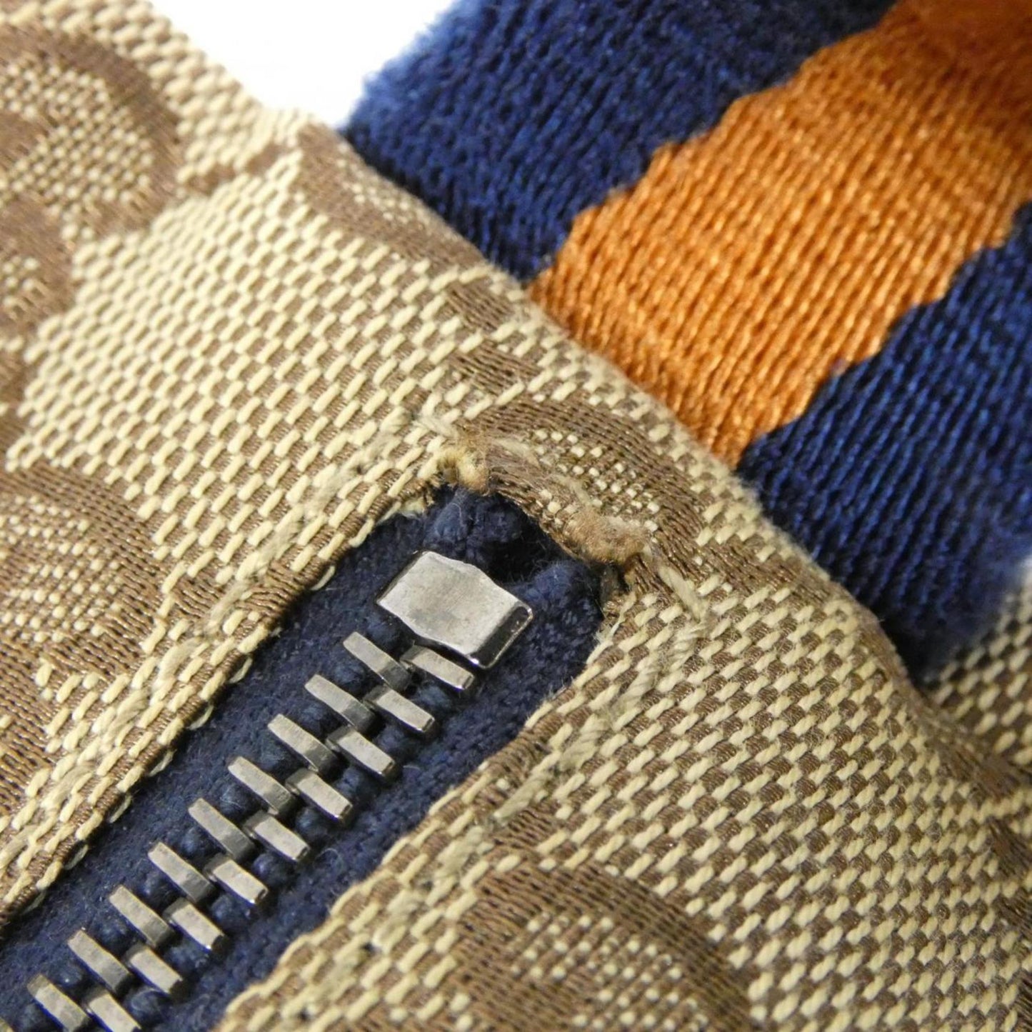 Gucci Beige Blue Orange Gg Canvas Fanny Pack
