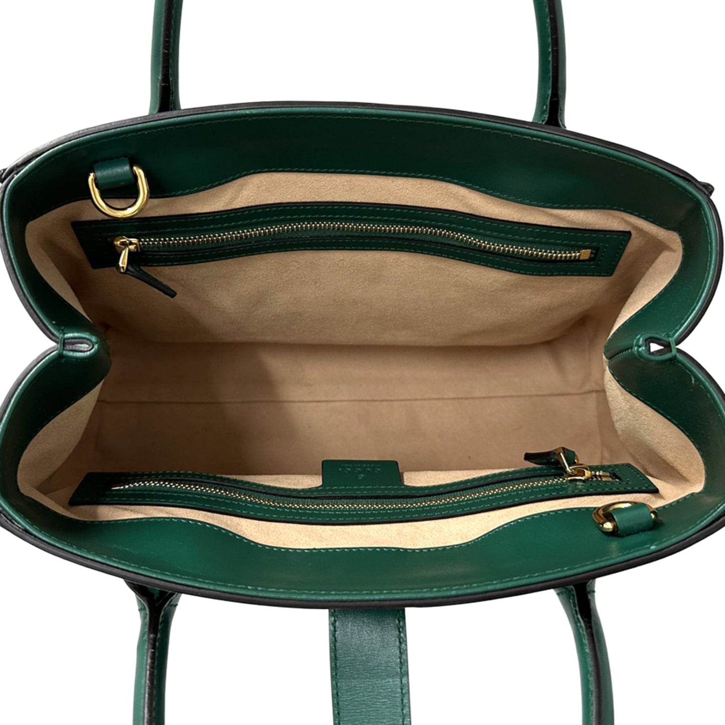 Gucci Green Leather Handbag Shoulder Bag