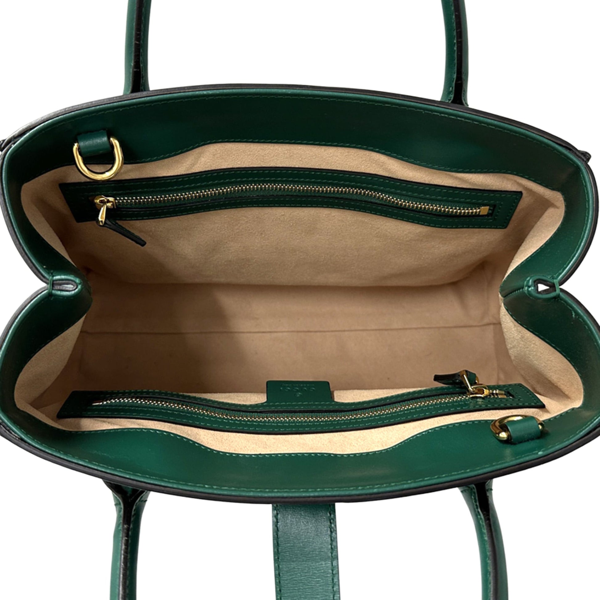 Gucci Green Leather Handbag Shoulder Bag