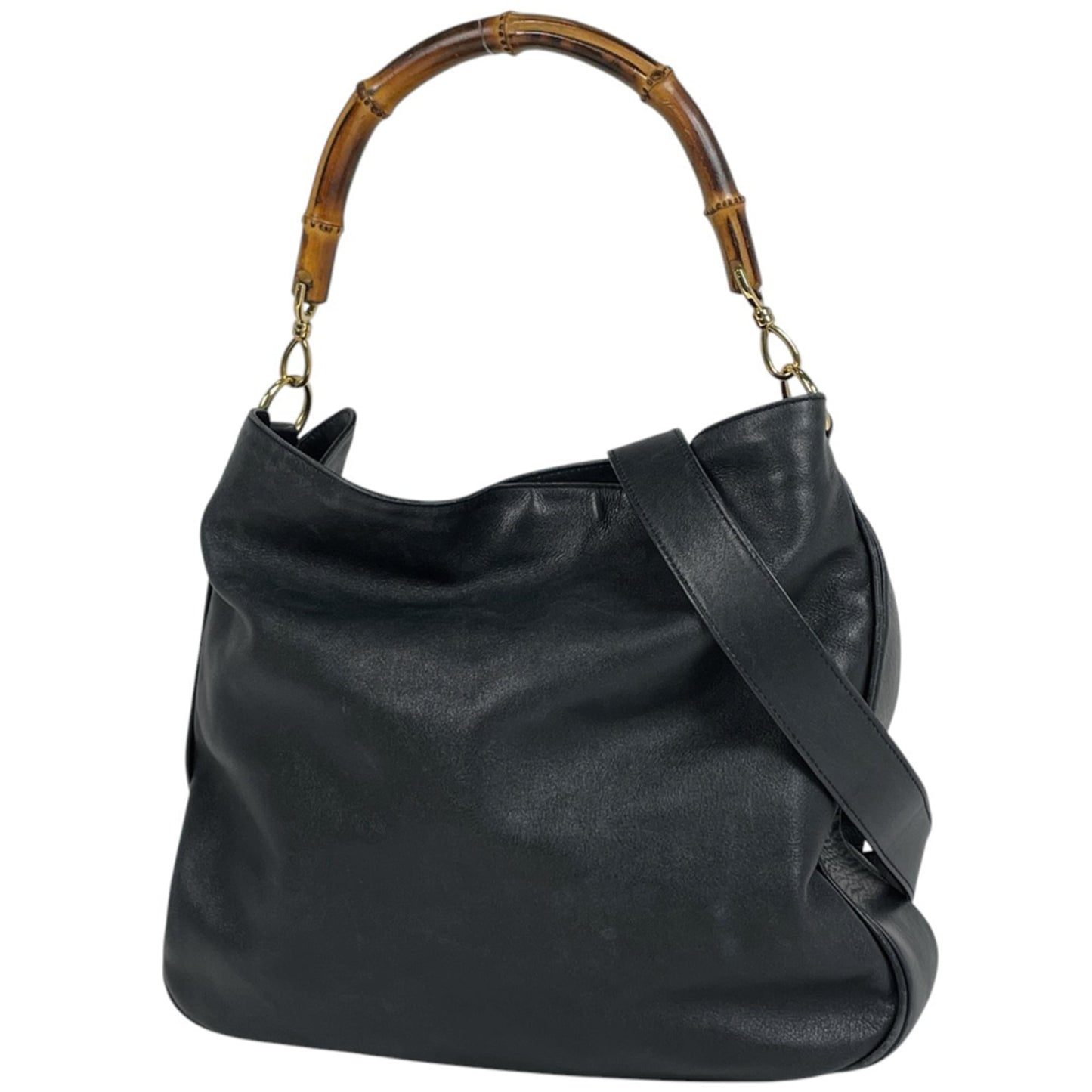 Gucci Navy Leather Shoulder Bag