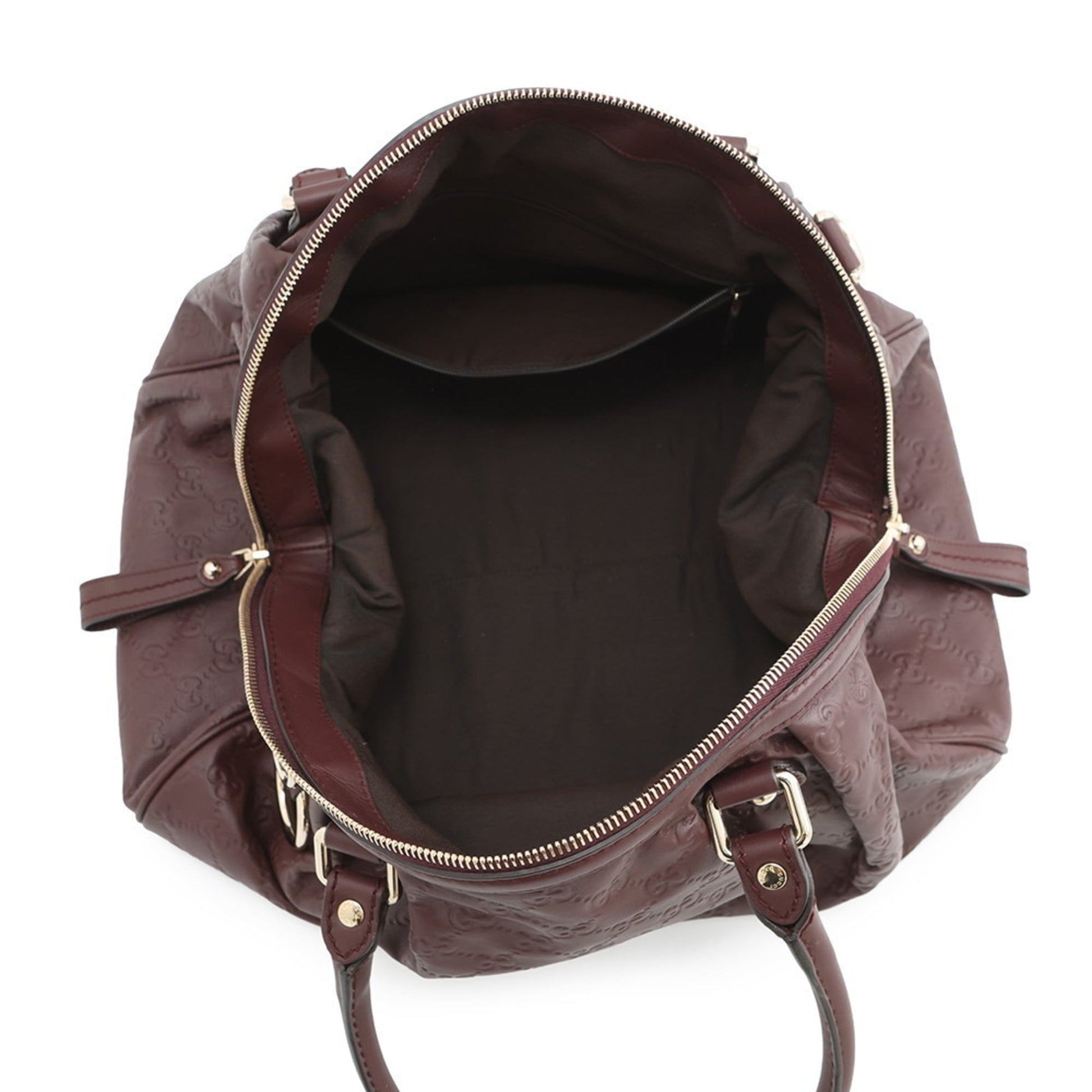 Gucci Sukey Bordeaux Leather Shoulder Bag Tote Bag