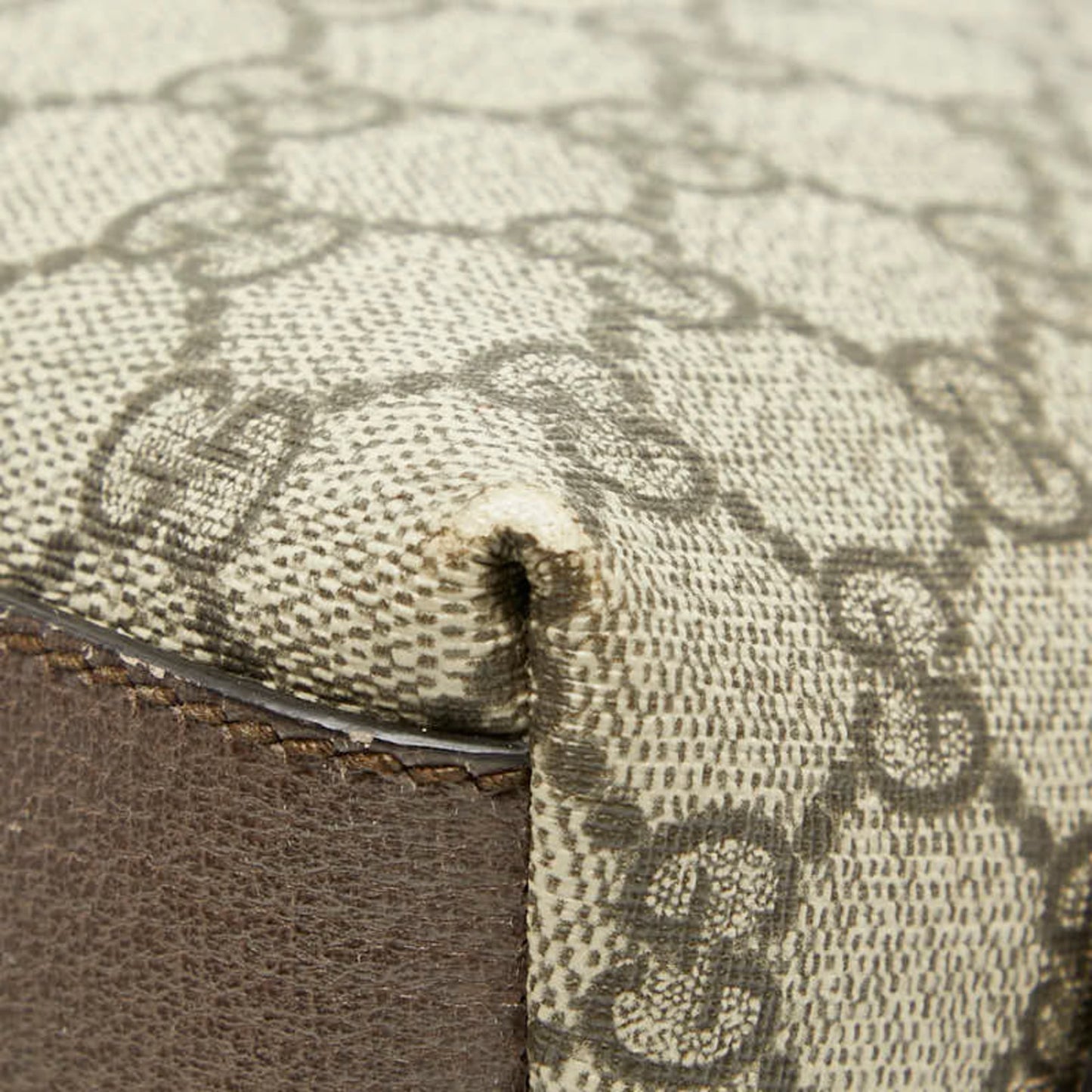 Gucci Beige Brown Suede Leather Shoulder Bag