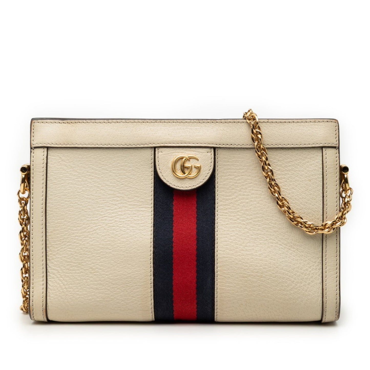 Gucci Beige Multi-Color Leather Shoulder Bag