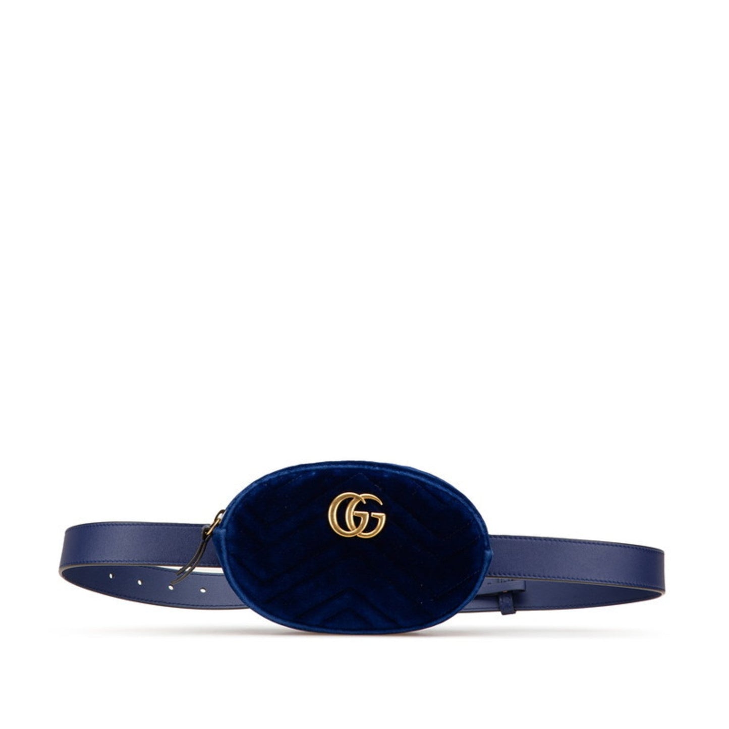 Gucci Gg Marmont Blue Leather Sling Bag