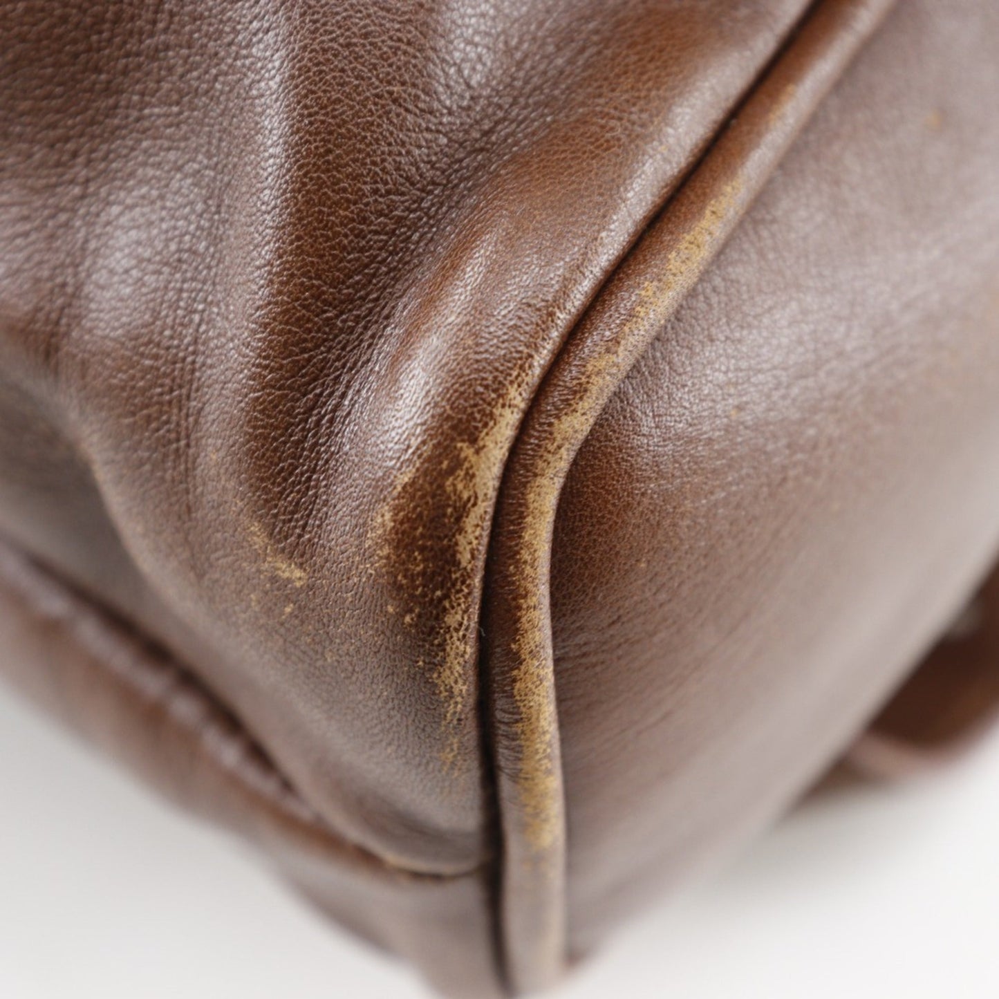 Gucci Brown Leather Backpack