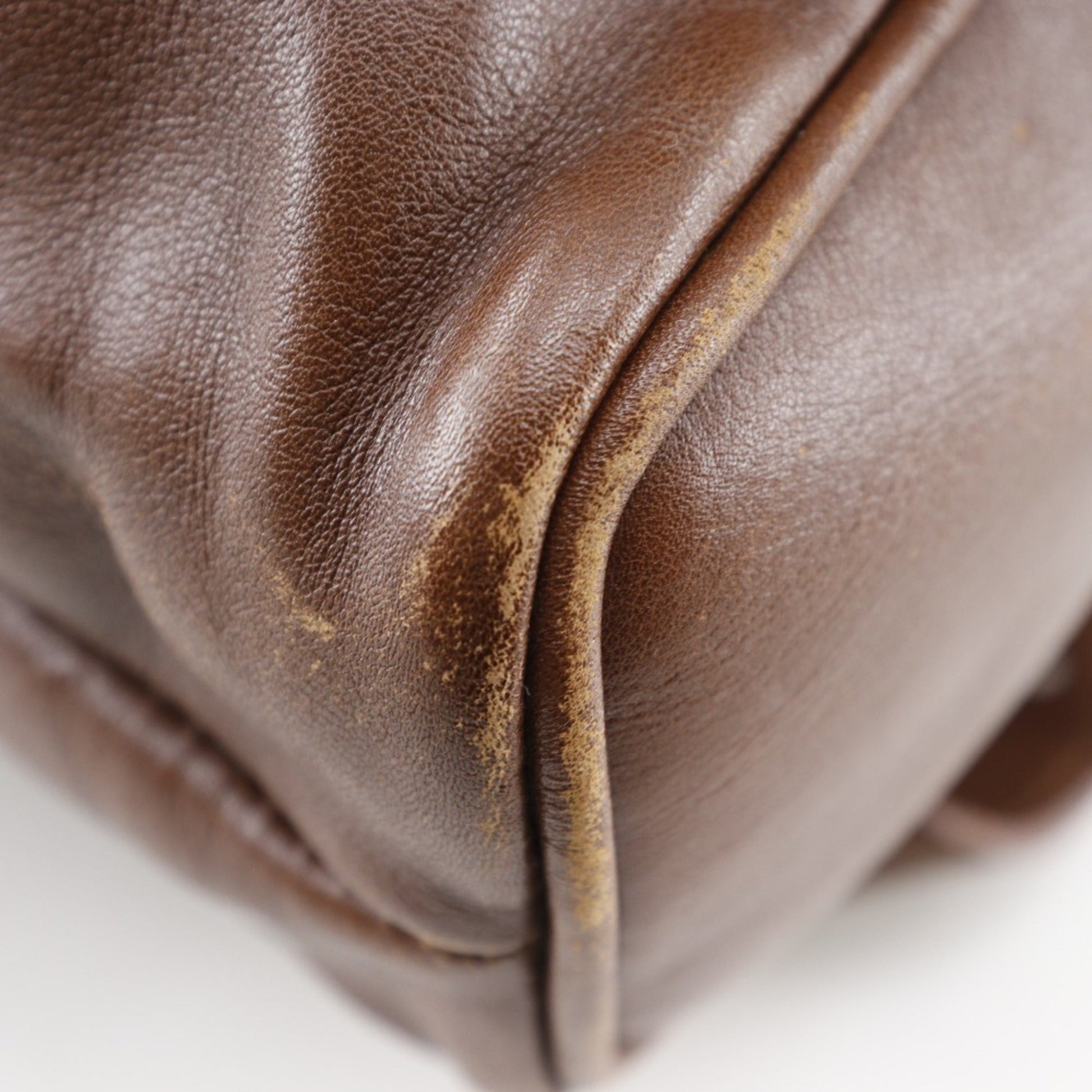 Gucci Brown Leather Backpack