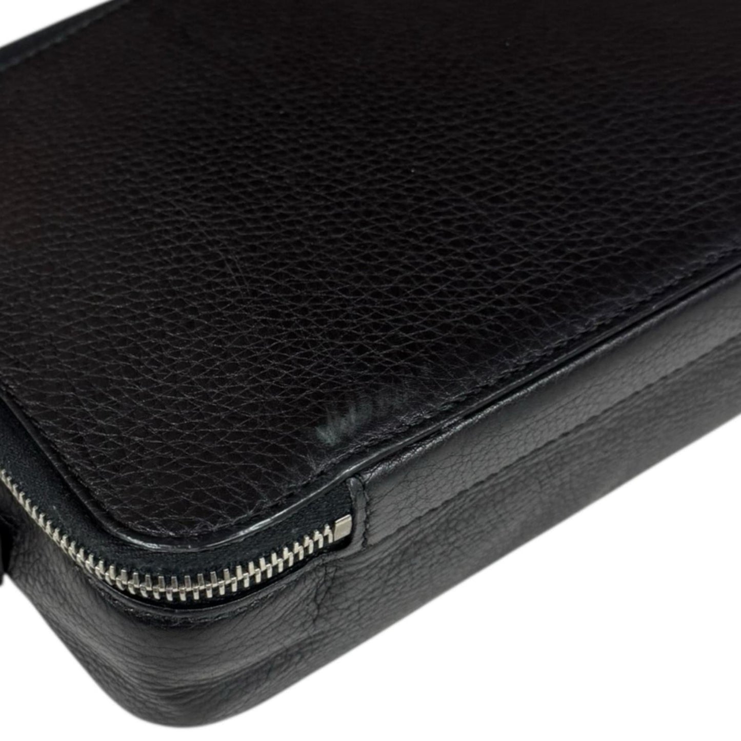Gucci Black Leather Clutch Bag
