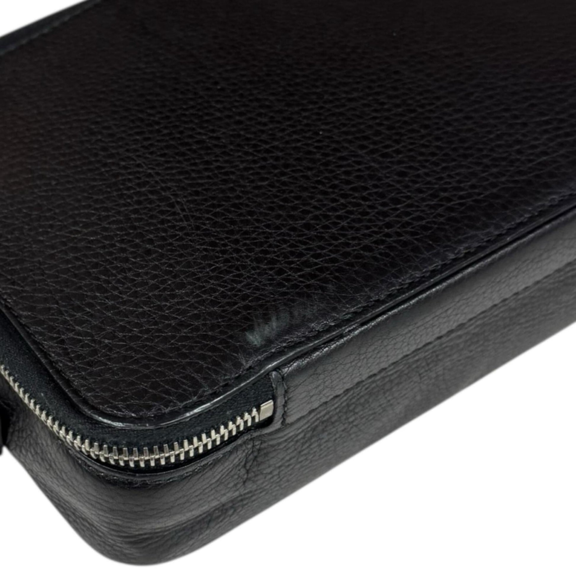 Gucci Black Leather Clutch Bag