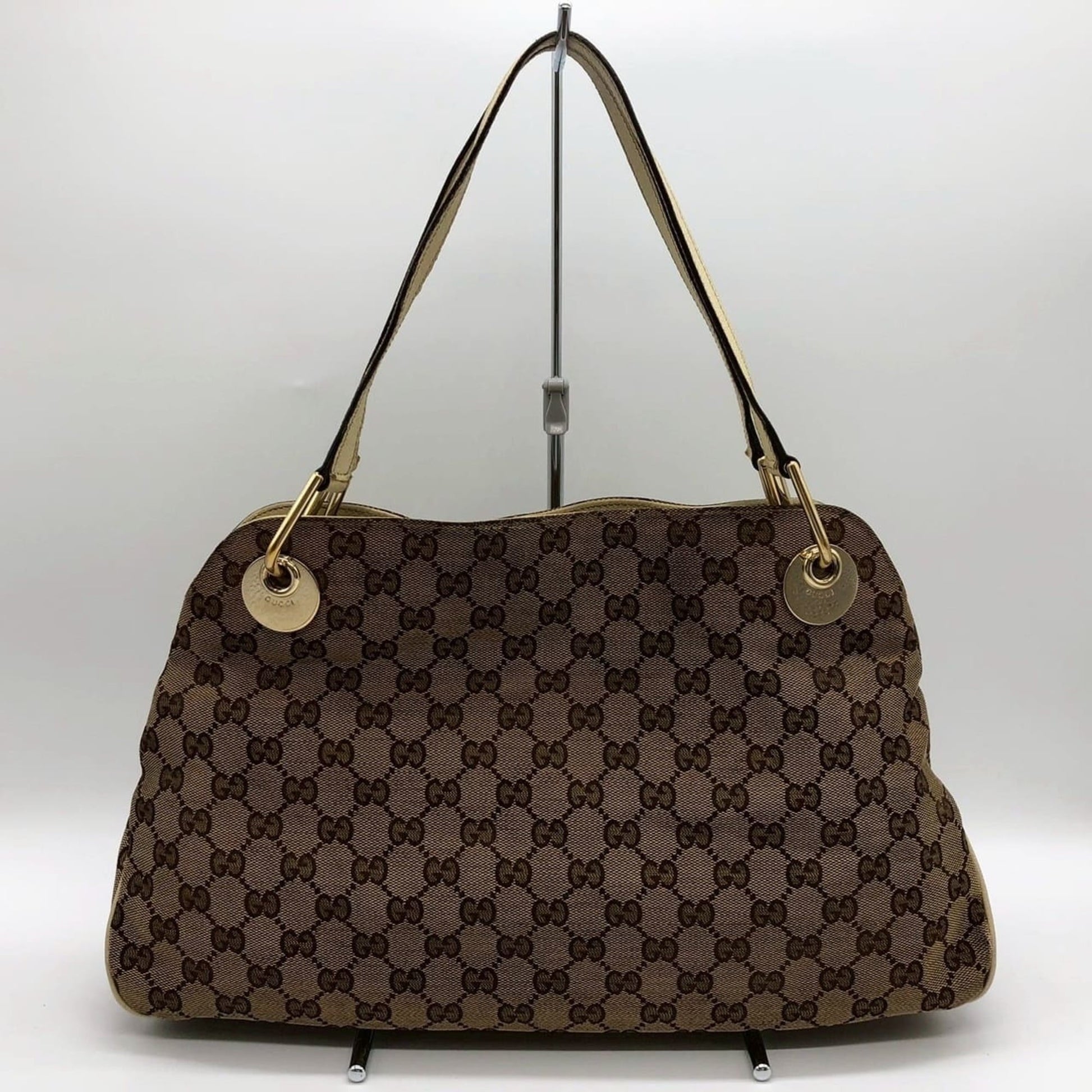 Gucci Gg Canvas Beige Gg Canvas Handbag Tote Bag