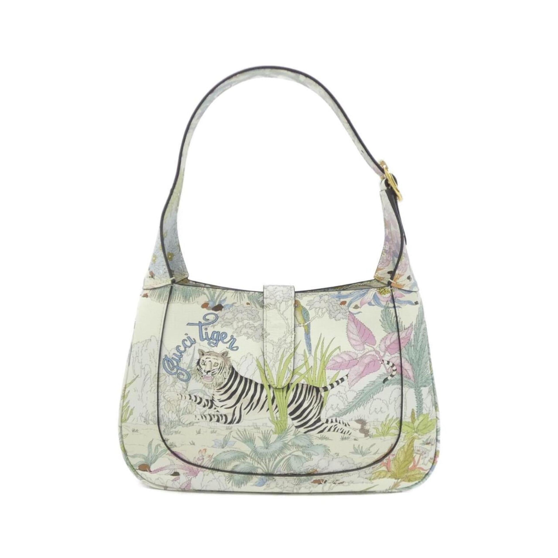 Gucci Off-White Leather Shoulder Bag