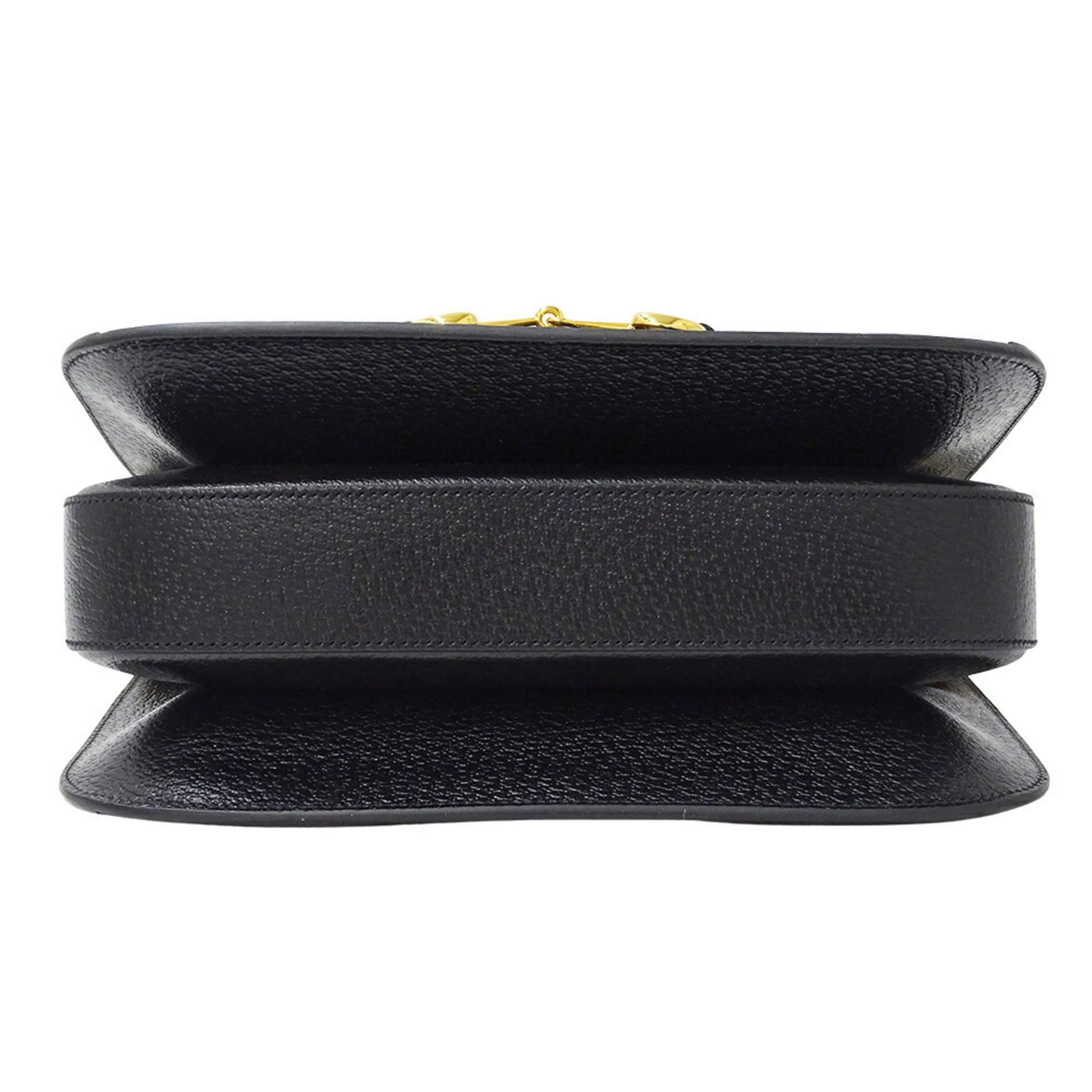 Gucci Horsebit Black Denim Shoulder Bag
