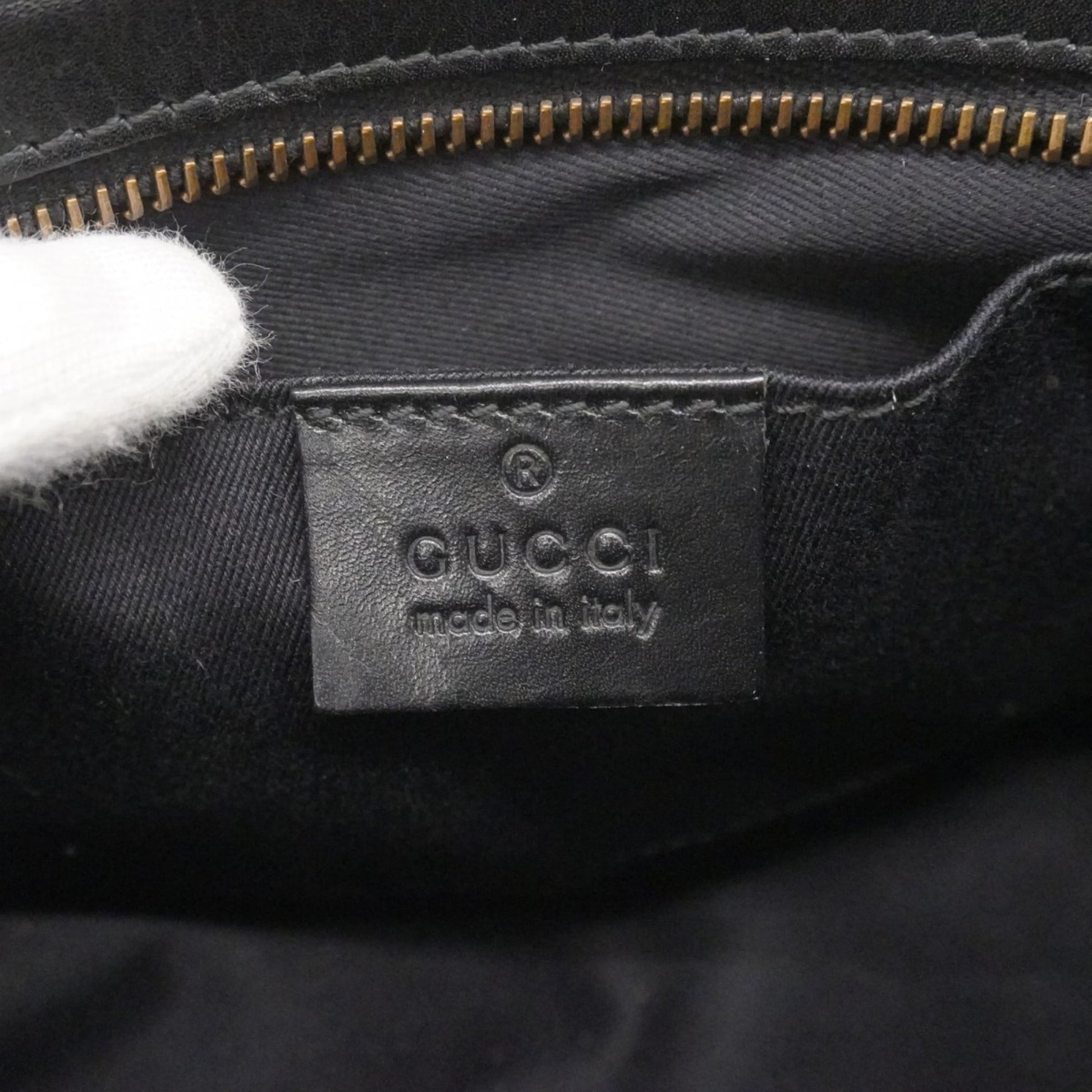 Gucci Black Canvas Pouch