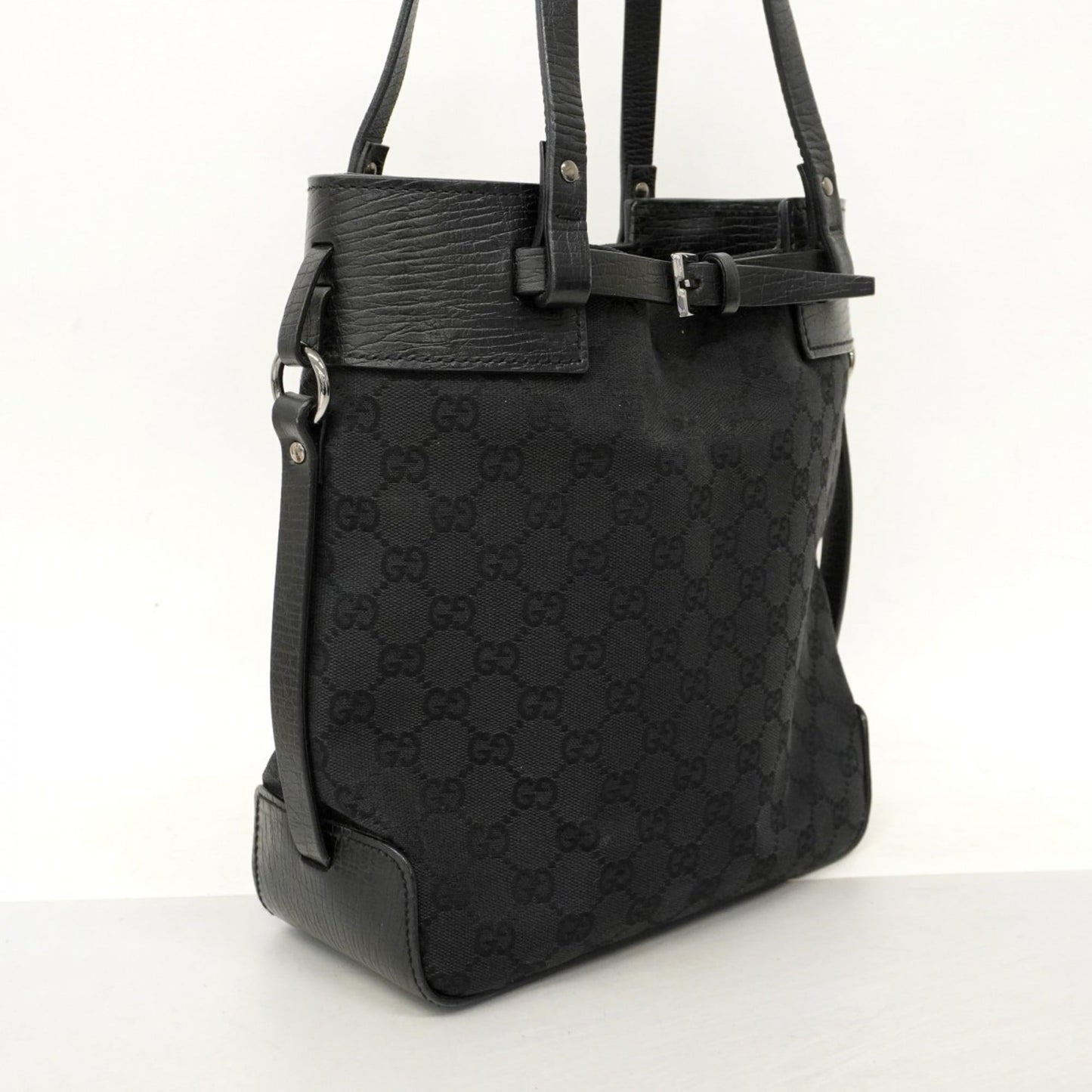 Gucci Black Canvas Handbag
