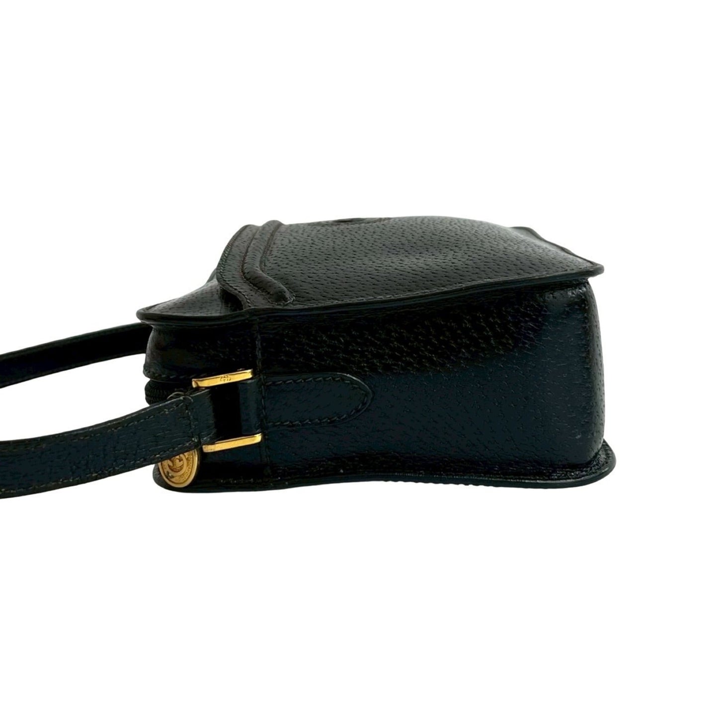 Gucci Black Leather Pochette Shoulder Bag