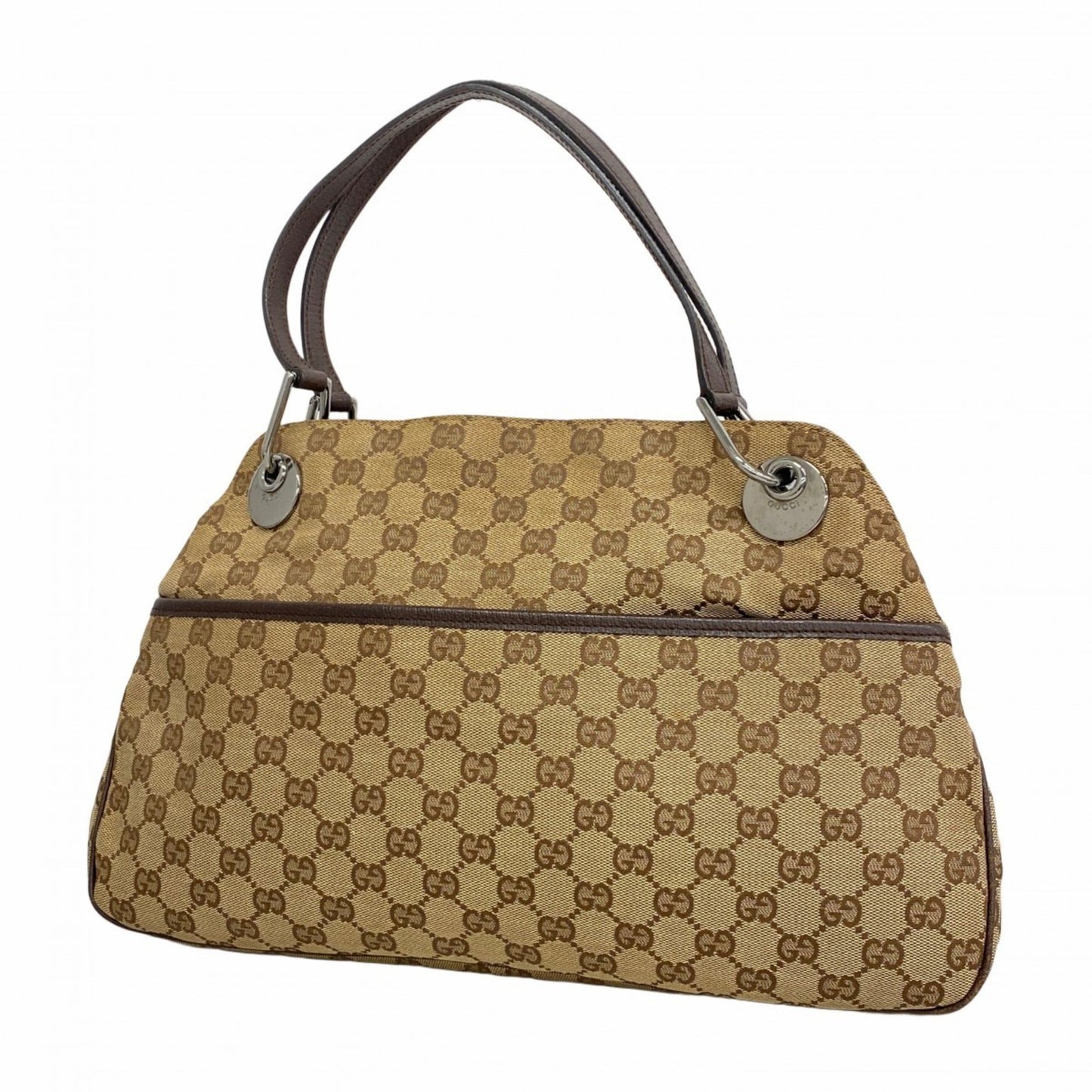 Gucci Brown Canvas Tote Bag