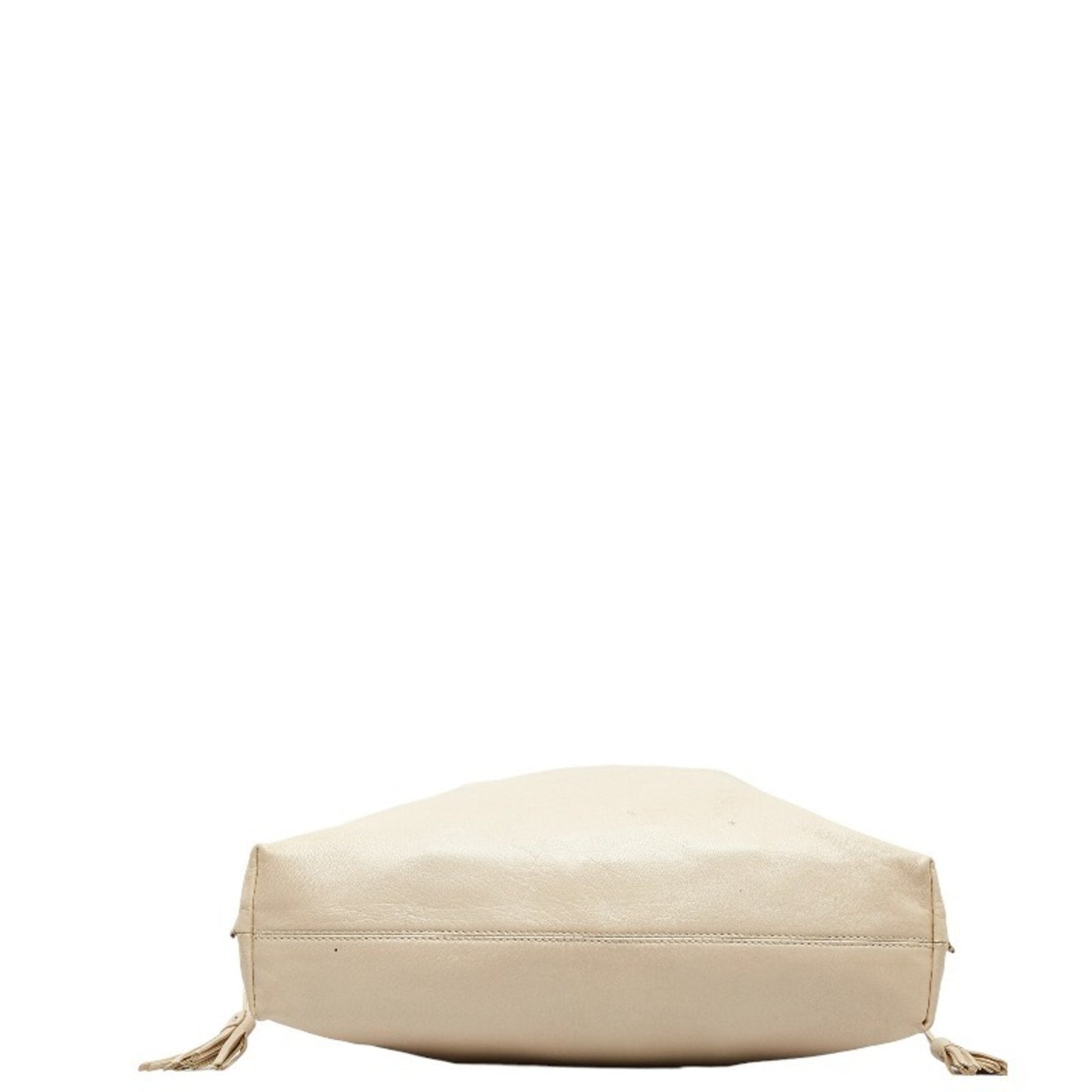 Gucci Ivory White Leather Handbag Tote Bag