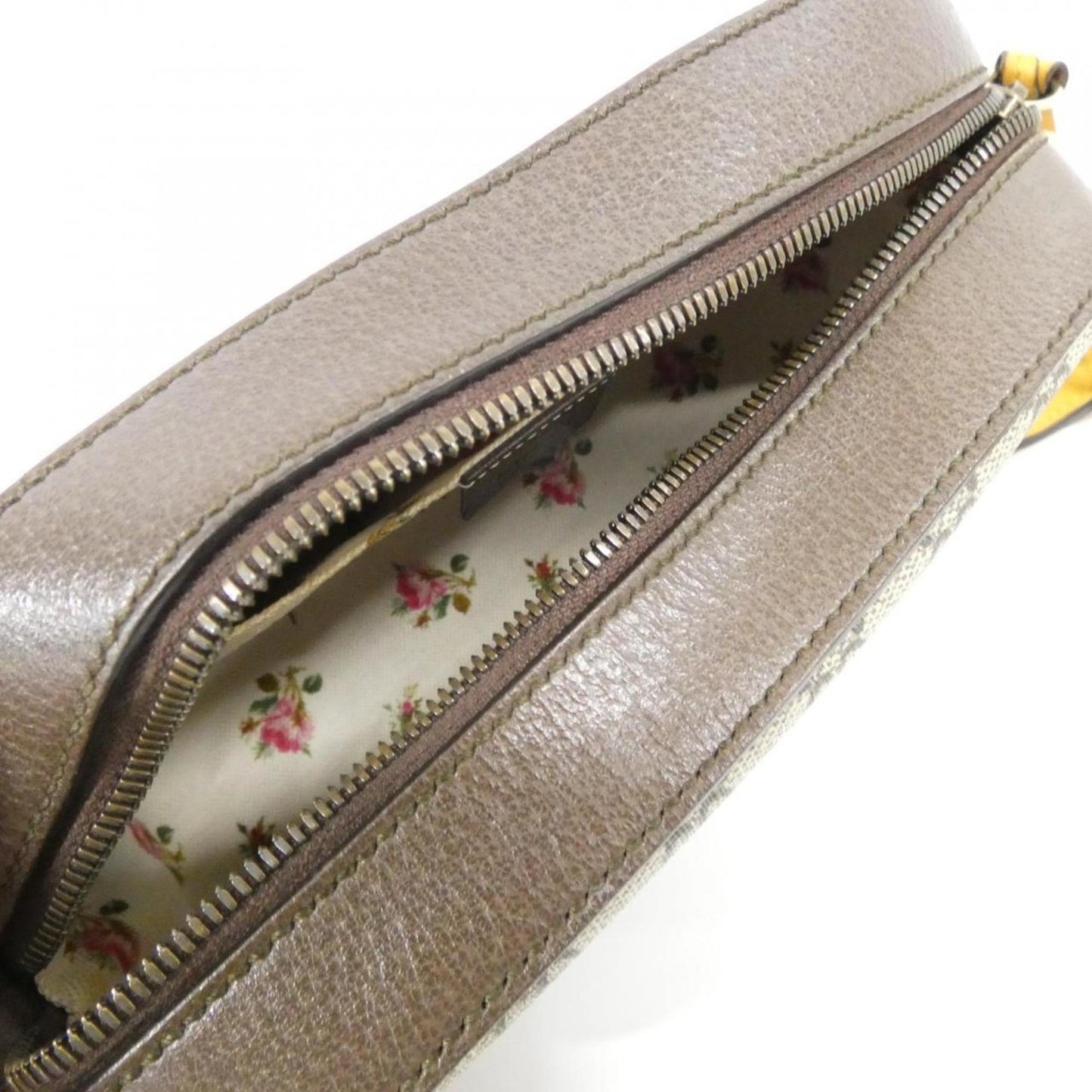 Gucci Beige Brown Gg Supreme Leather Shoulder Bag