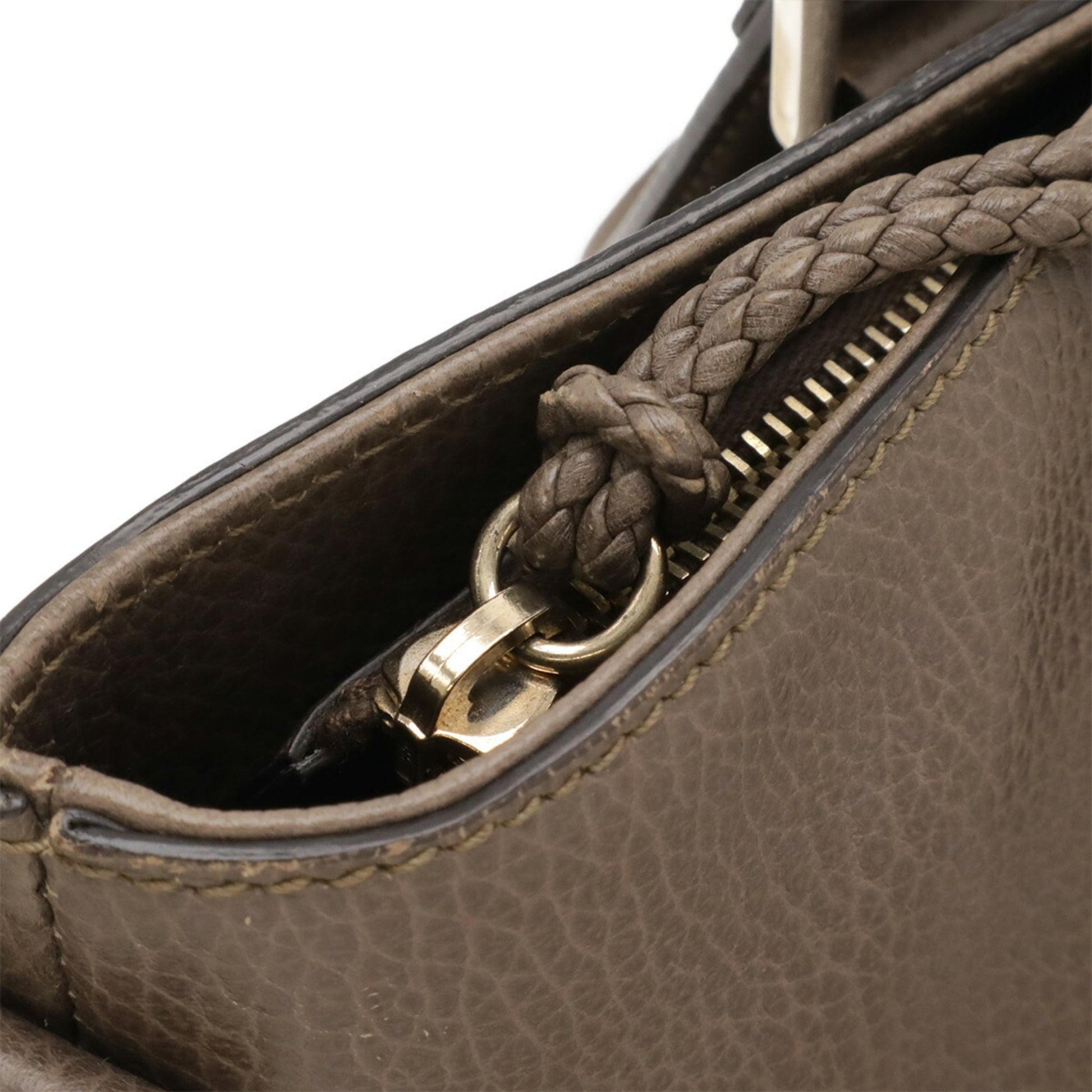 Gucci Brown Cocoa Leather Shoulder Bag Tote Bag