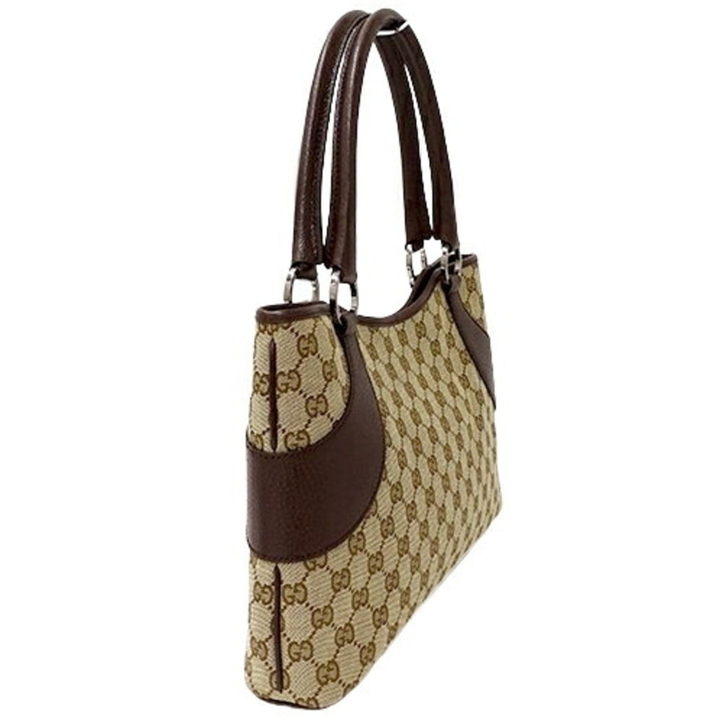 Gucci Beige Brown Gg Canvas Tote Bag