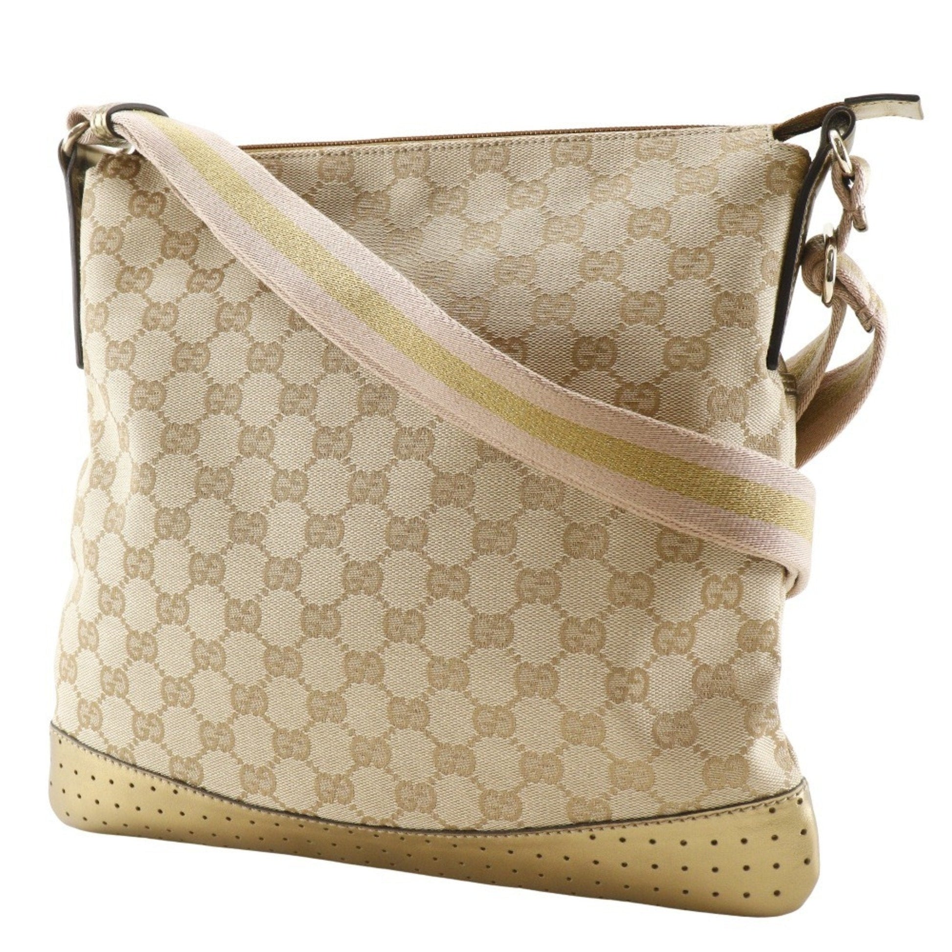 Gucci Gg Canvas Beige Gg Canvas Shoulder Bag